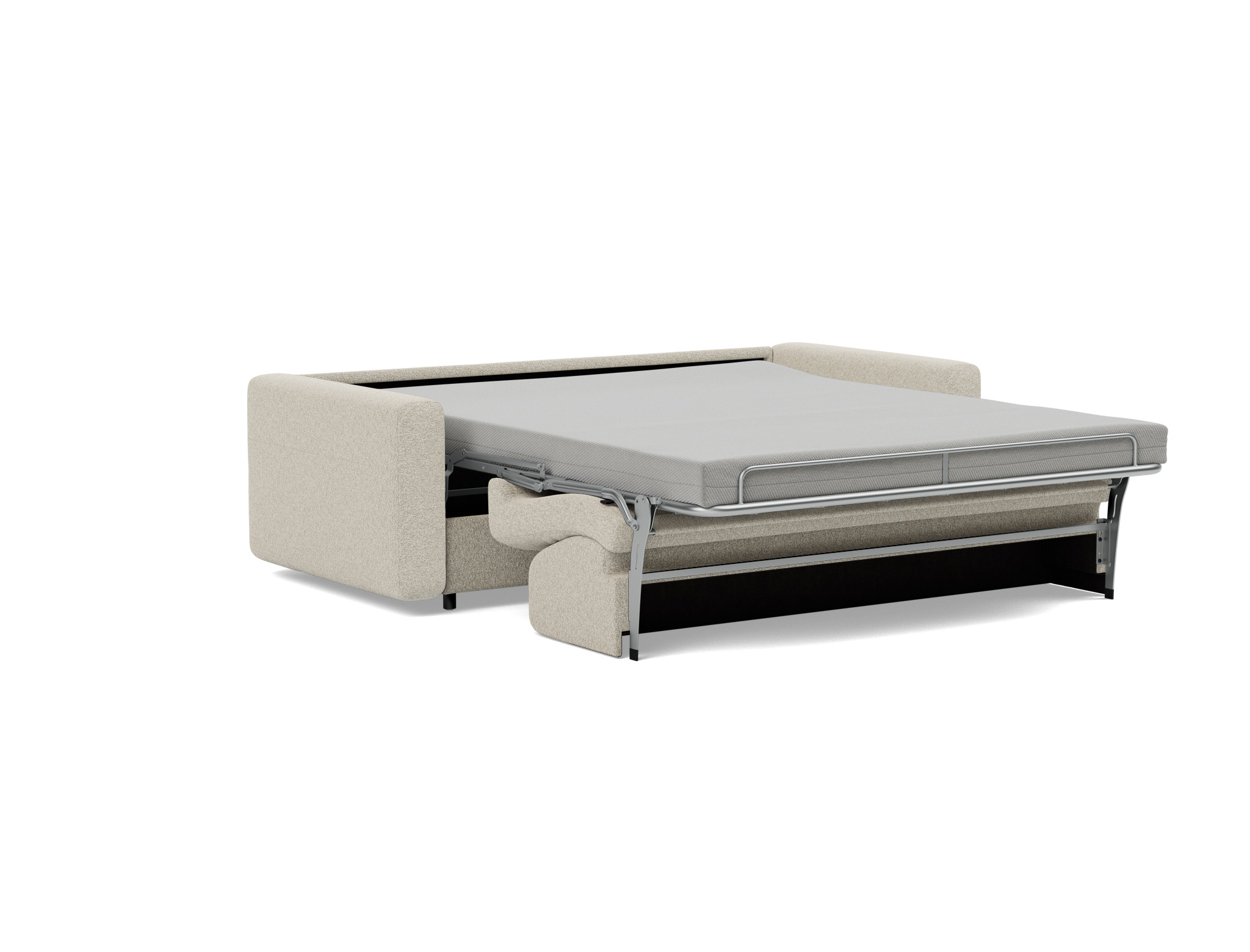 Schlafsofa Killian mit Taschenfederkernmatratze 160 Boucle Skandi 539-Beige