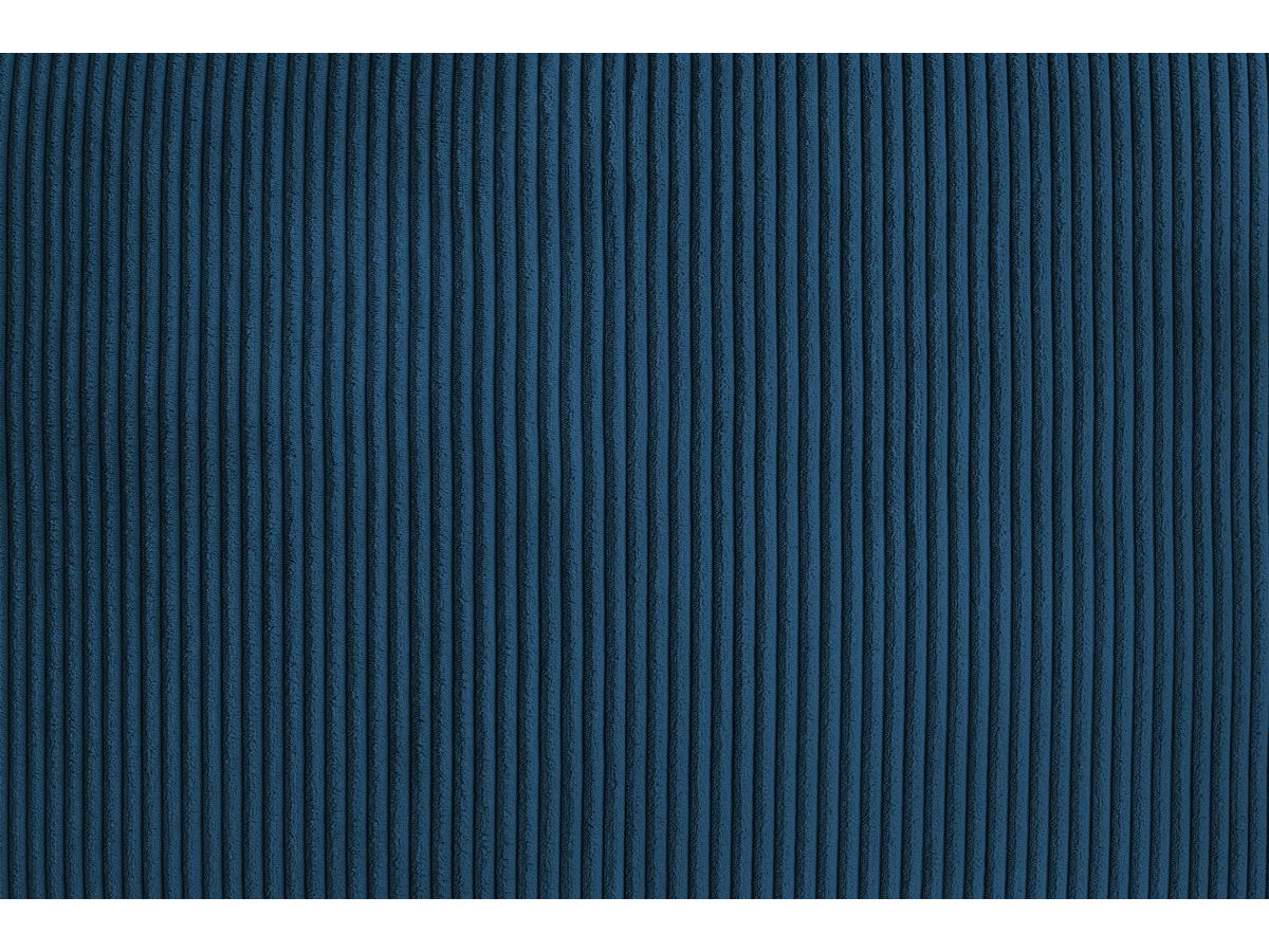 Bobochic Voltaire Ecksofa 322 × 268 cm Cordsamt Dunkelblau Ecke rechts