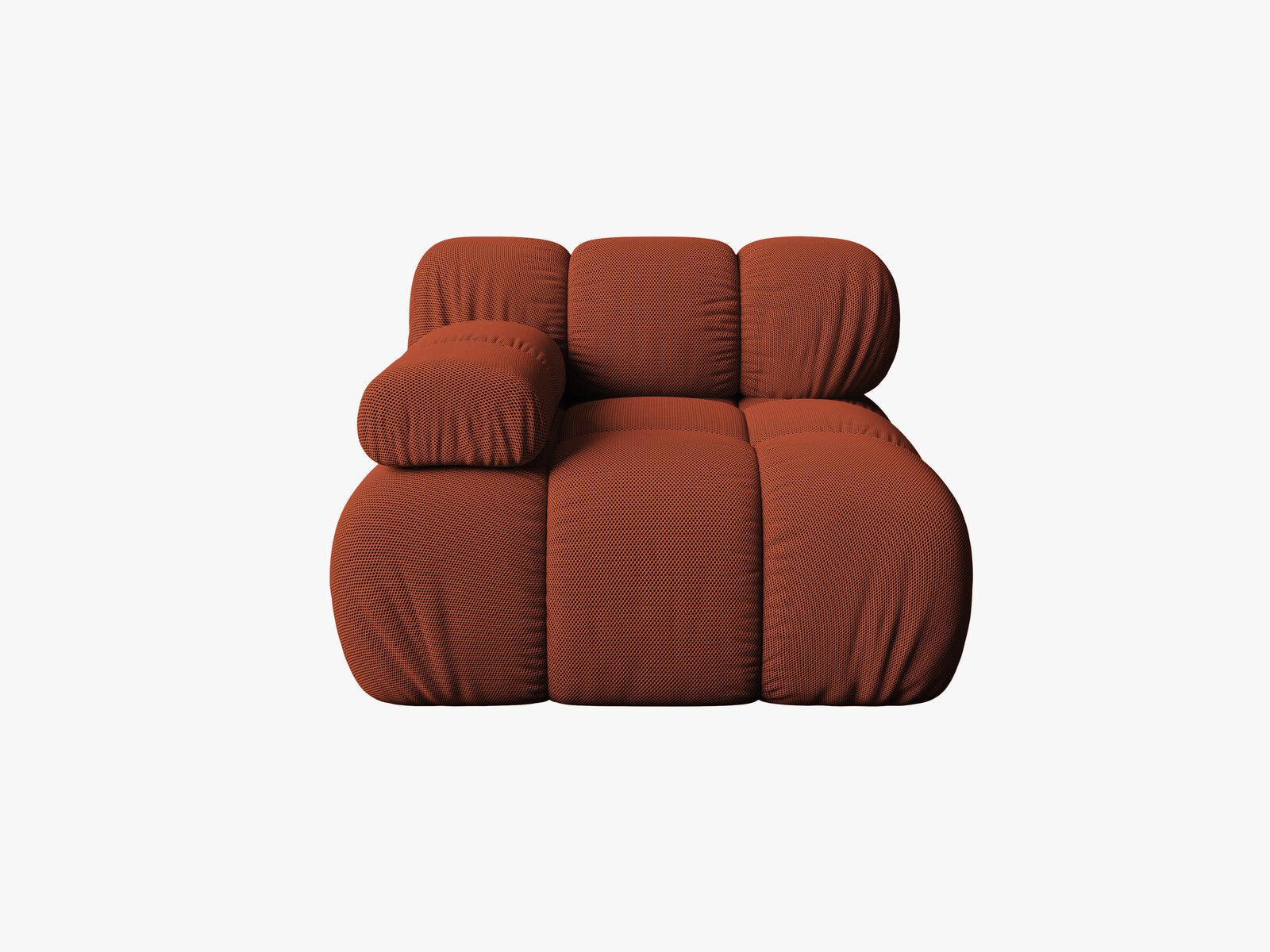 Micadoni Eckmodul Bellis Links 3D-Stoff Sonic Ziegel