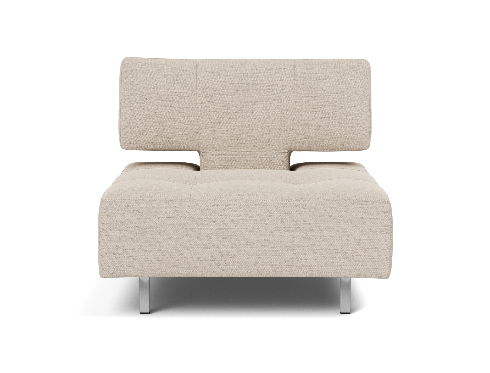 Sessel Long Horn D.E.L. Webstoff Blida 612-Sand-Grey