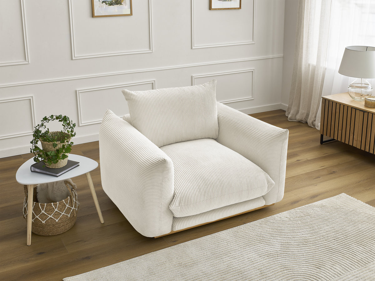 Bobochic Ernest Sessel Cordsamt Beige