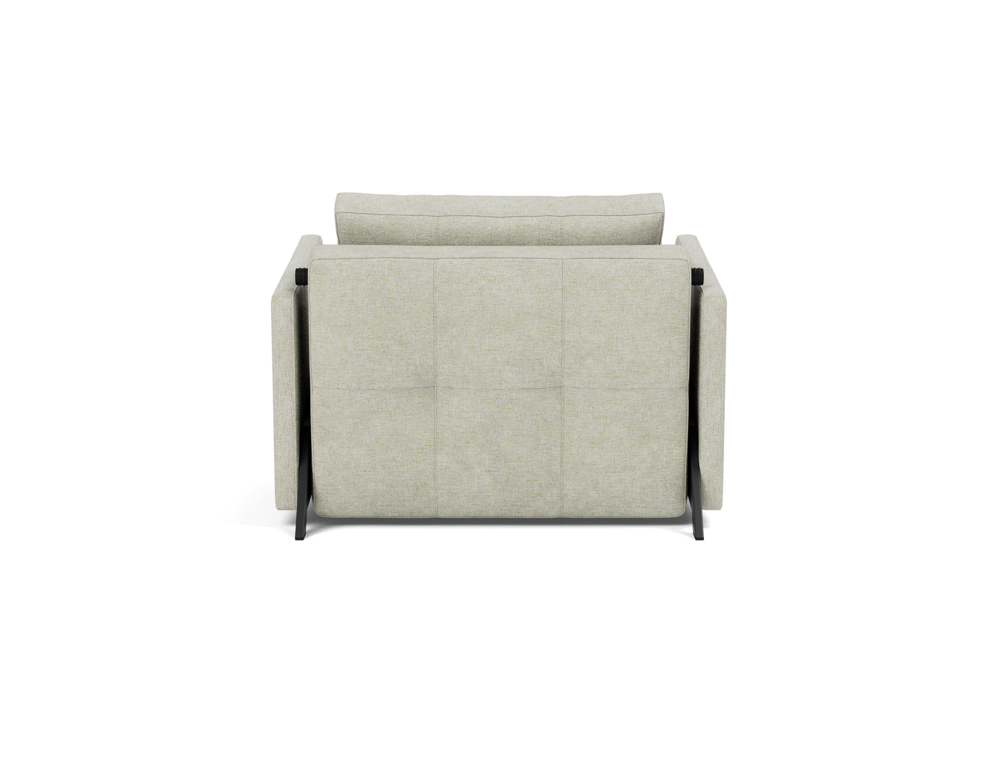 Schlafsessel Cubed 90 mit Armlehnen Flachgewebe Avella 280-Sand