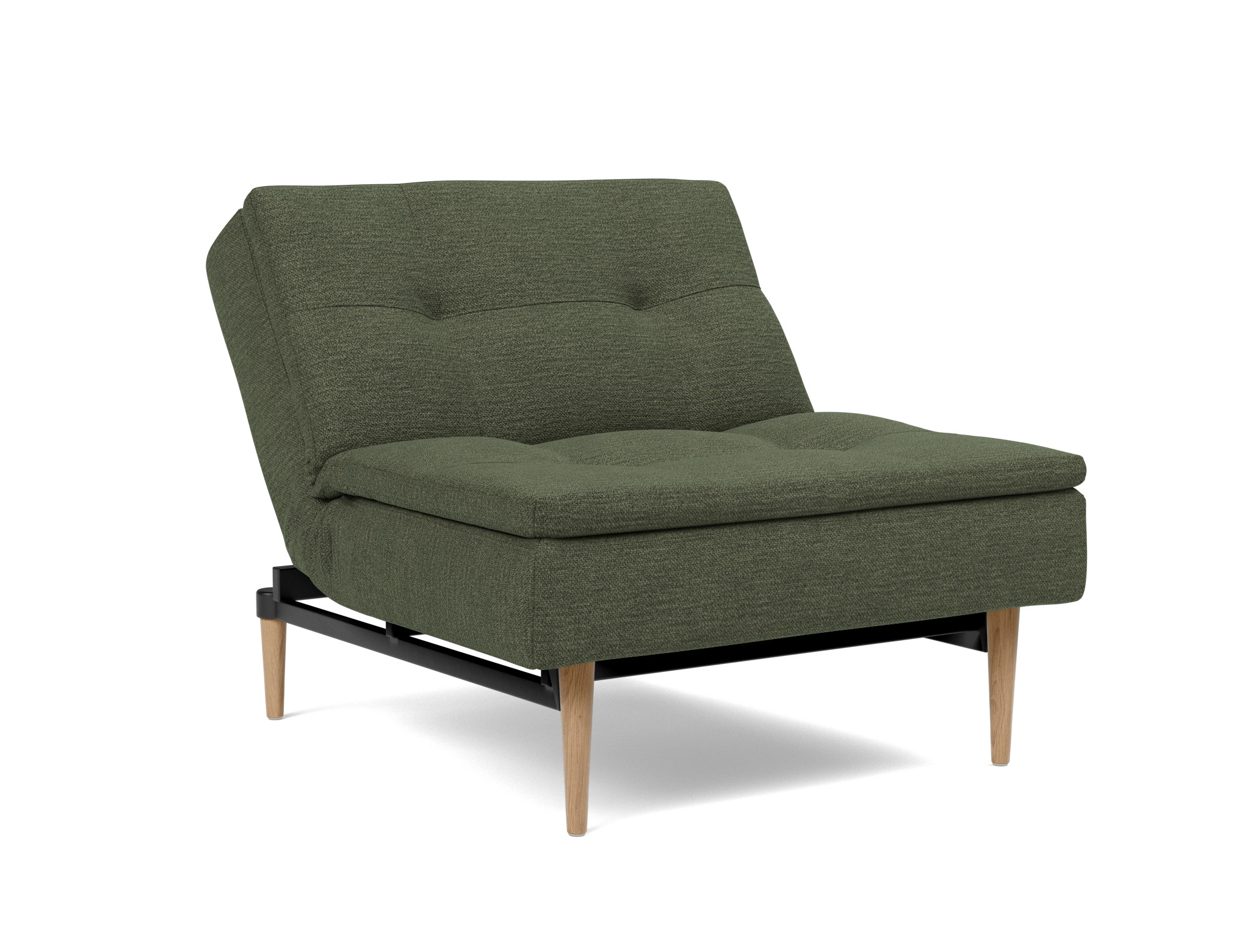Sessel Dublexo Strukturierter Stoff Taura 353-Forest Beine Styletto Eiche hell
