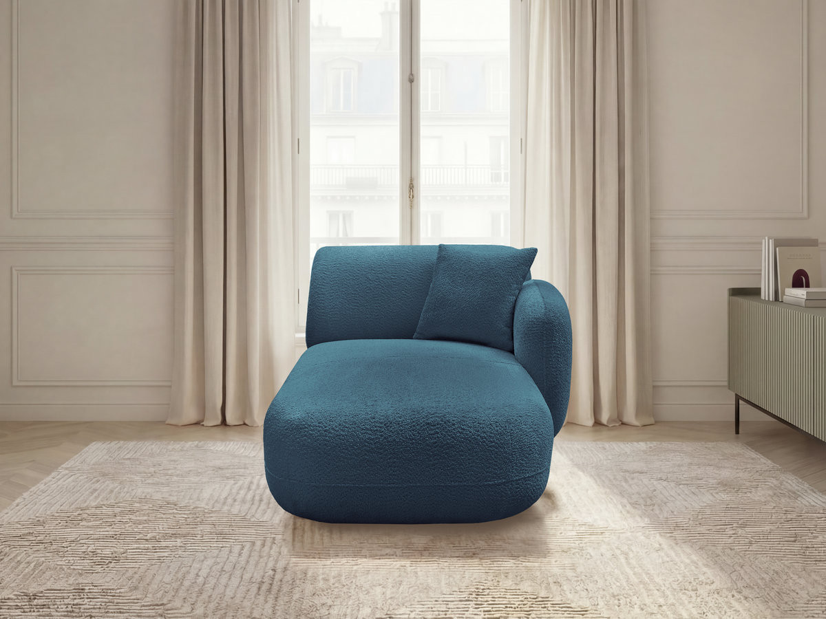 Bobochic Anda Méridienne-Modul Chenille Hellblau Ecke rechts