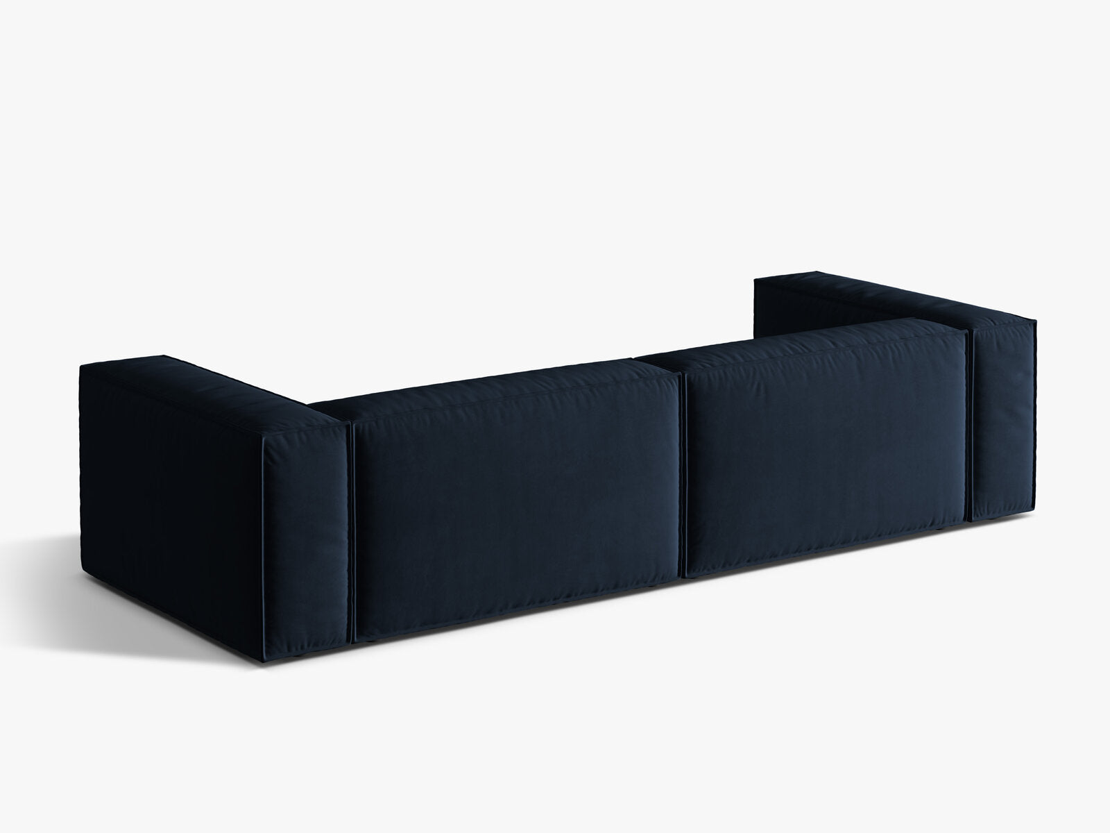 Micadoni Sofa Nuria 5-Sitzer Samt Dunkelblau