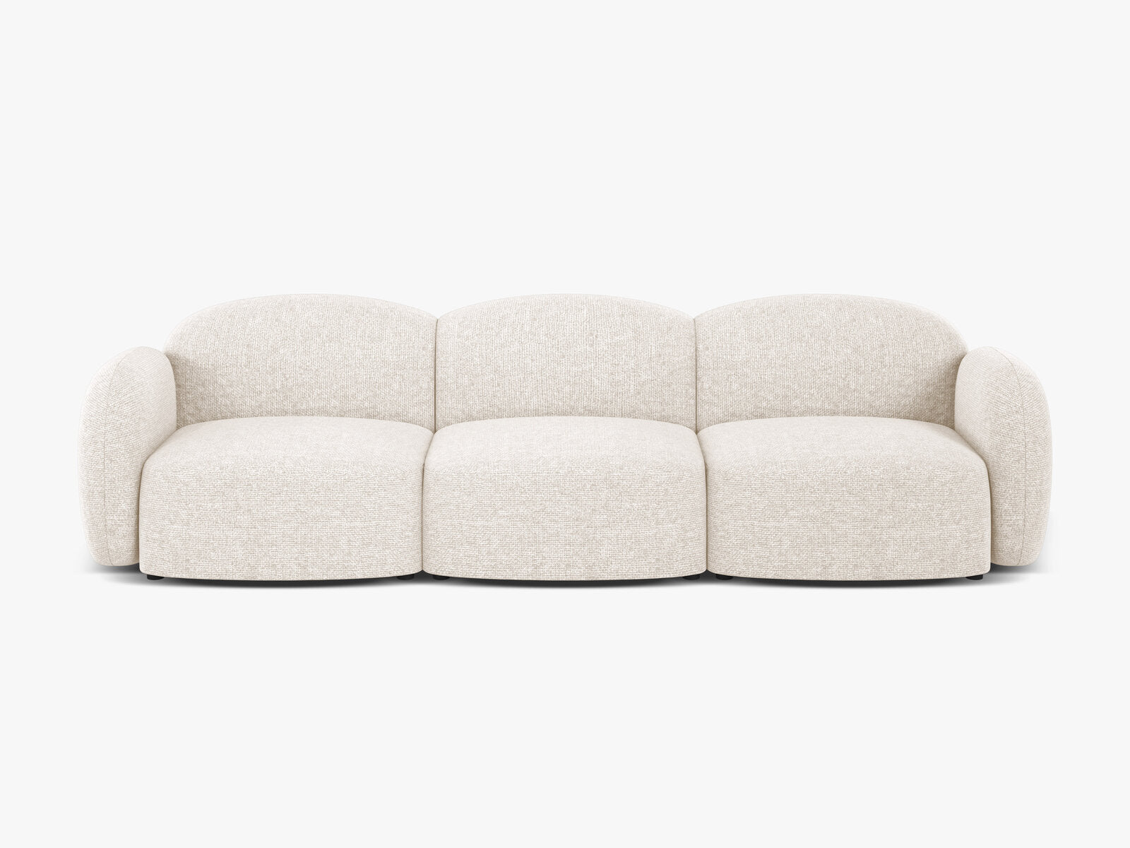 Micadoni Sofa Blair 3-Sitzer Chenille Eden Helles Beige