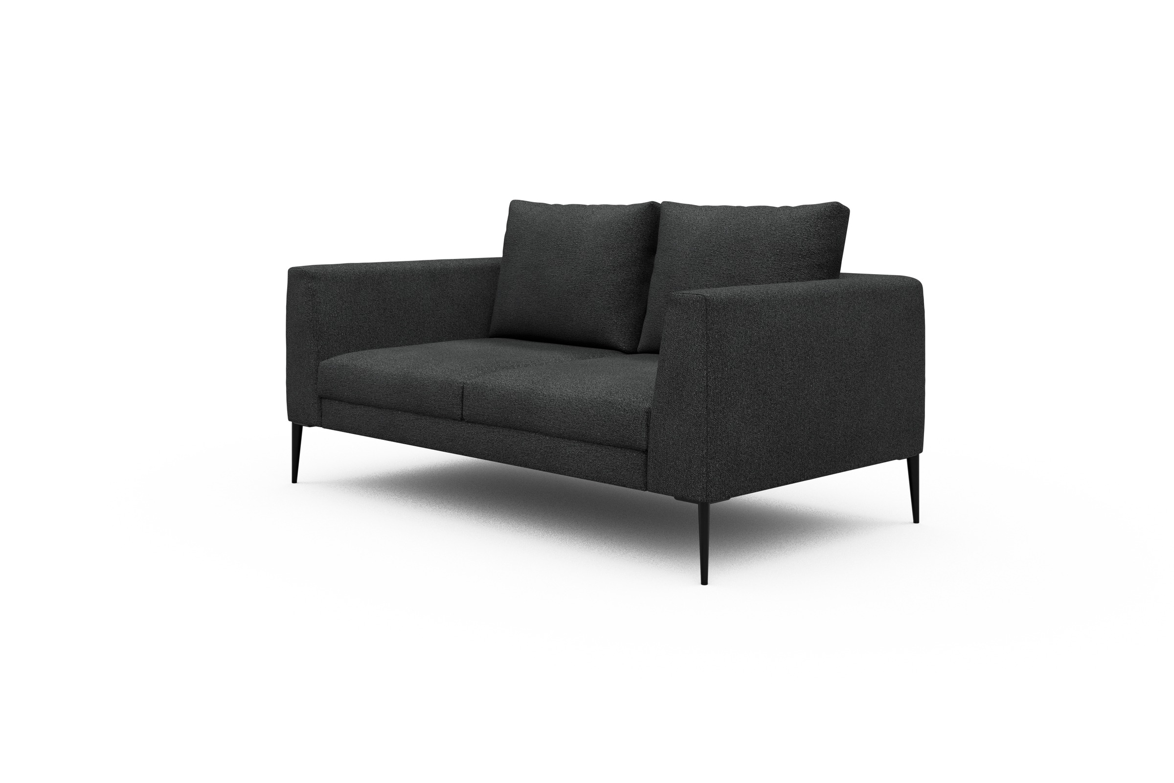 Sofa Paul 2-Sitzer Boucle-Charcoal