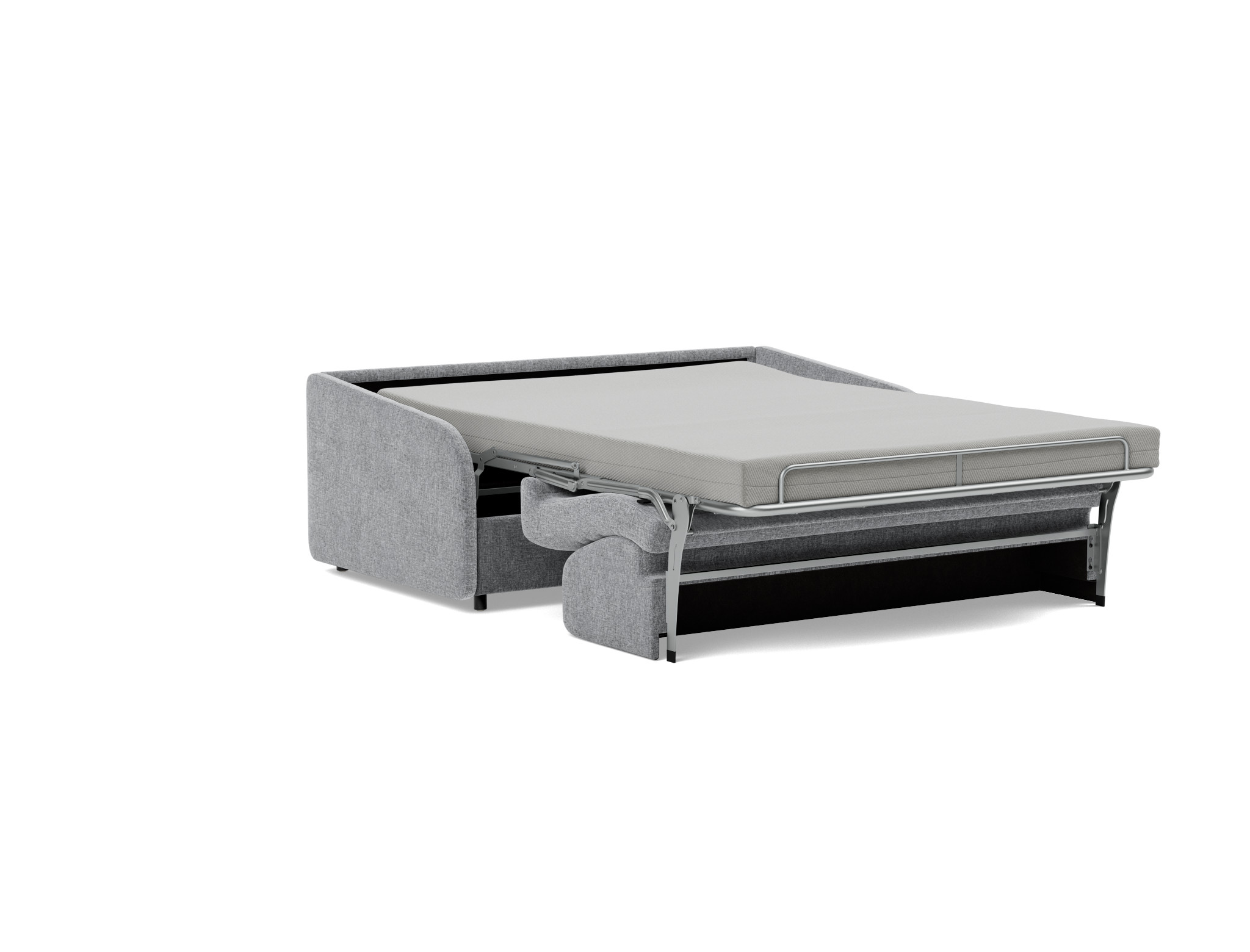 Schlafsofa Eivor mit Taschenfederkernmatratze 140 Strukturierter Stoff Twist 565-Granite