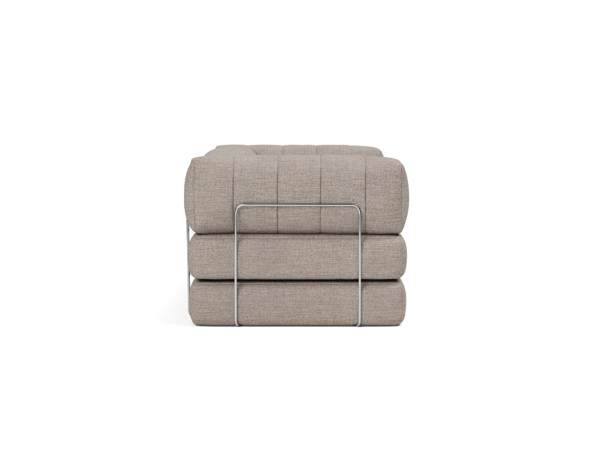 Schlafsofa CozyPad mit Armlehnen Chenille Yuveno 472-Warm-Grey