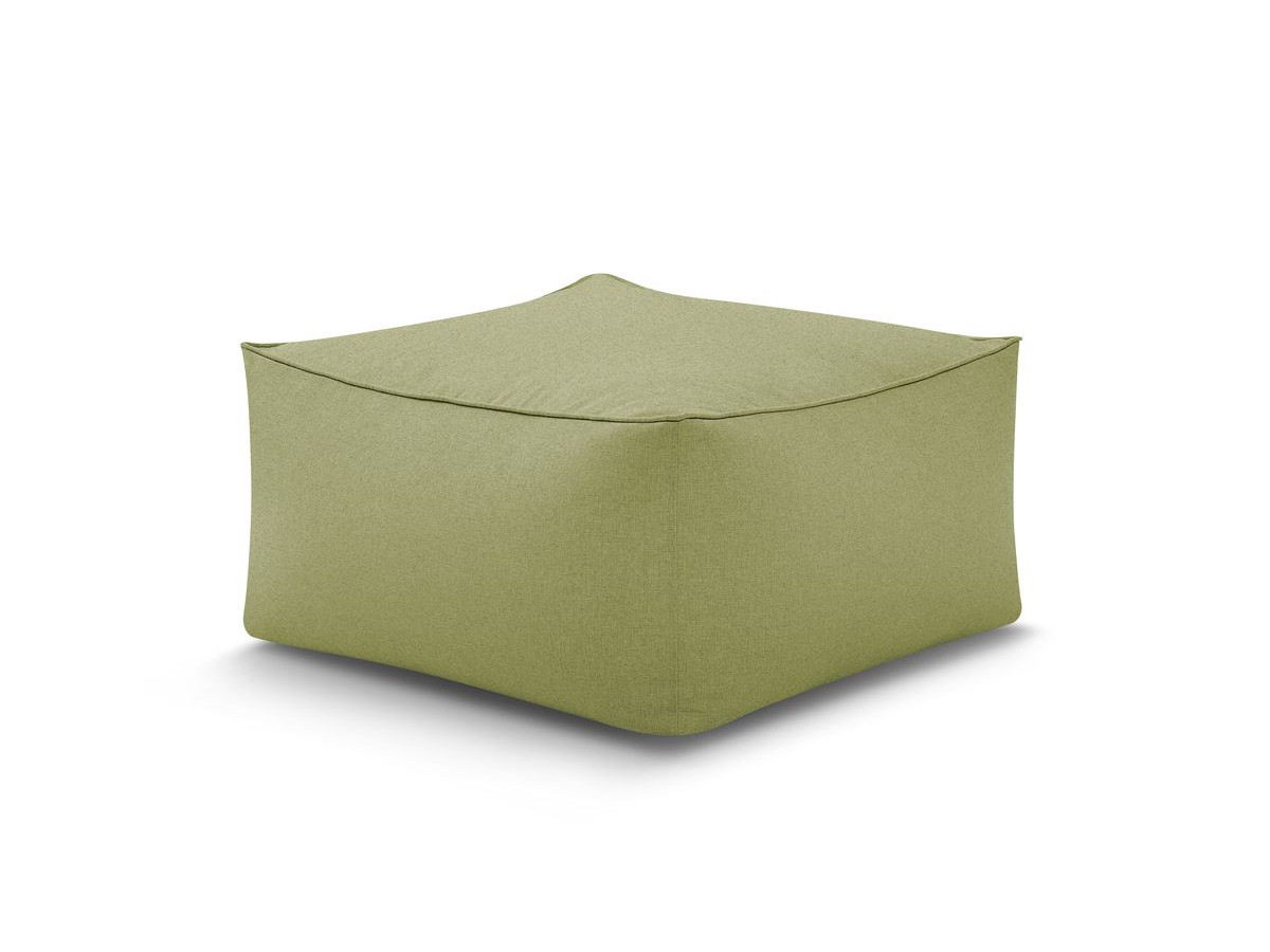Bobochic Riviera Pouf 80 × 80 cm Stoff Grün