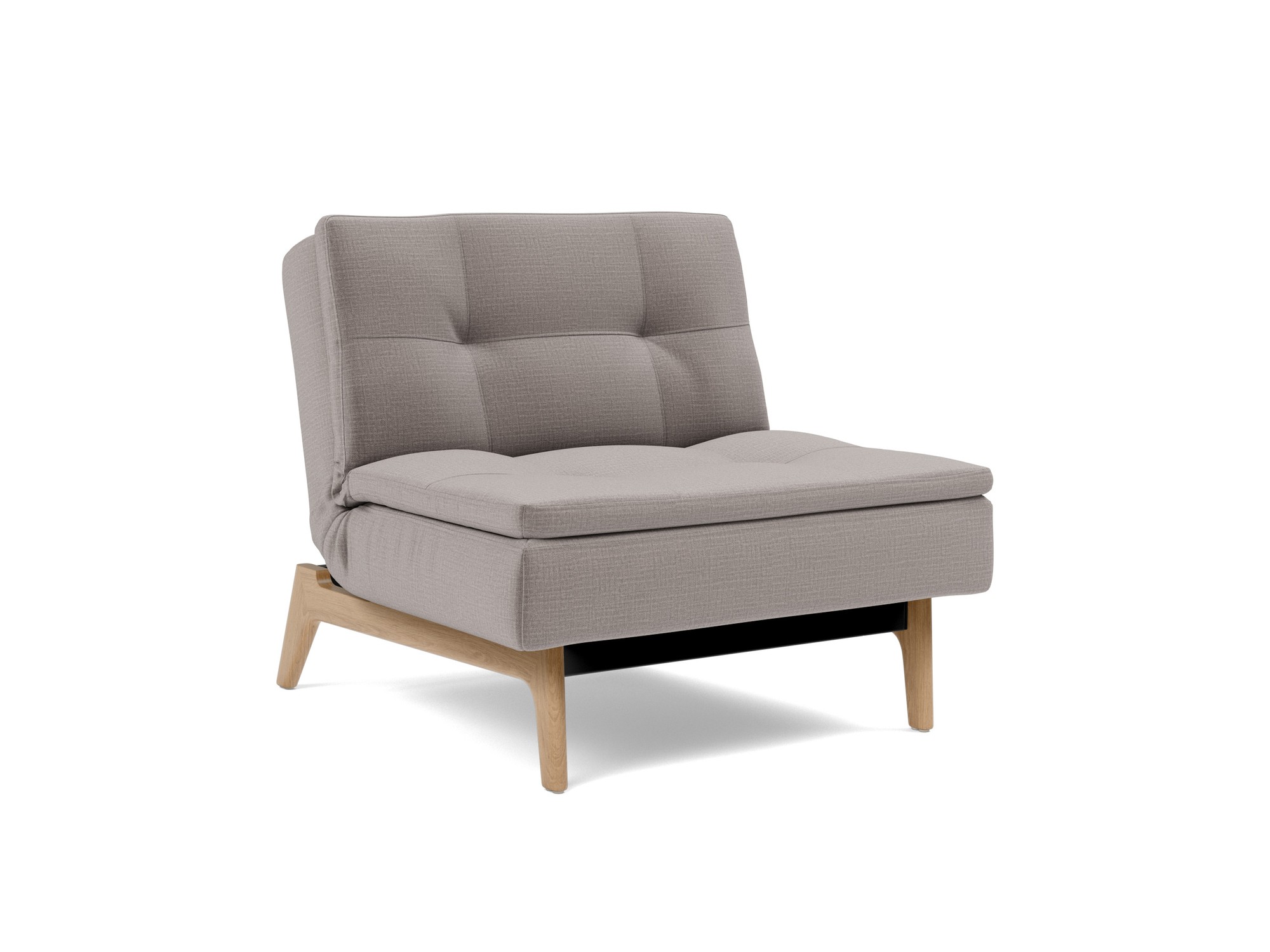 Sessel Dublexo Chenille Esina 418-Truffle Beine Eiche