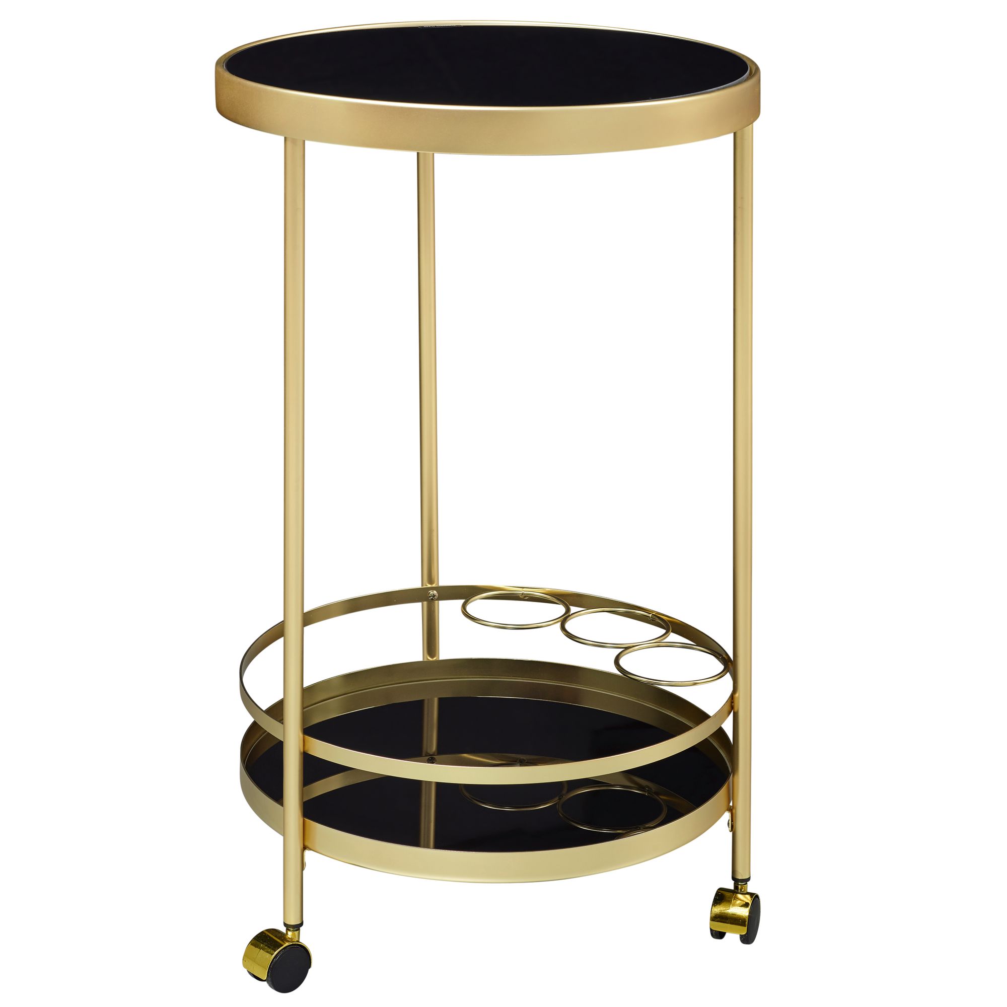 Servierwagen Roslev Metall Gold Ø 45 cm