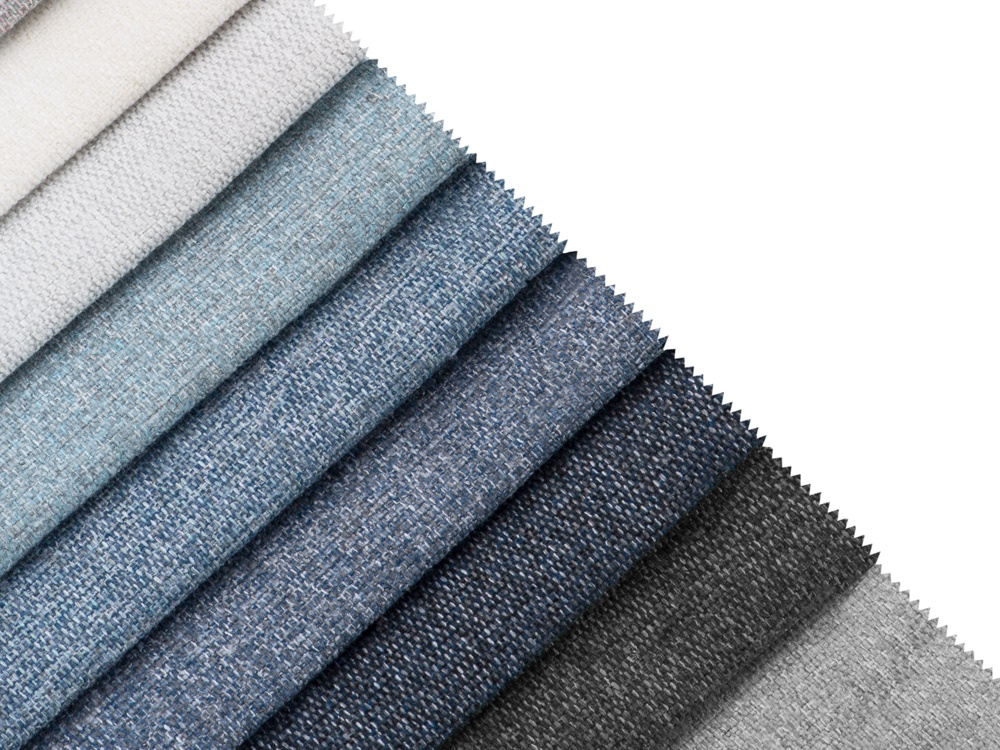 Cosmopolitan Design Stauraumbett mit doppeltem Kopfteil Livigno 200x200 Strukturierter Stoff Solid Kaltes Hellgrau