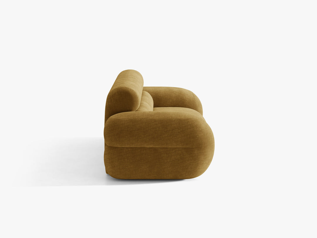 Micadoni Neo Sofa 3-Sitzer Chenille Golden Senf