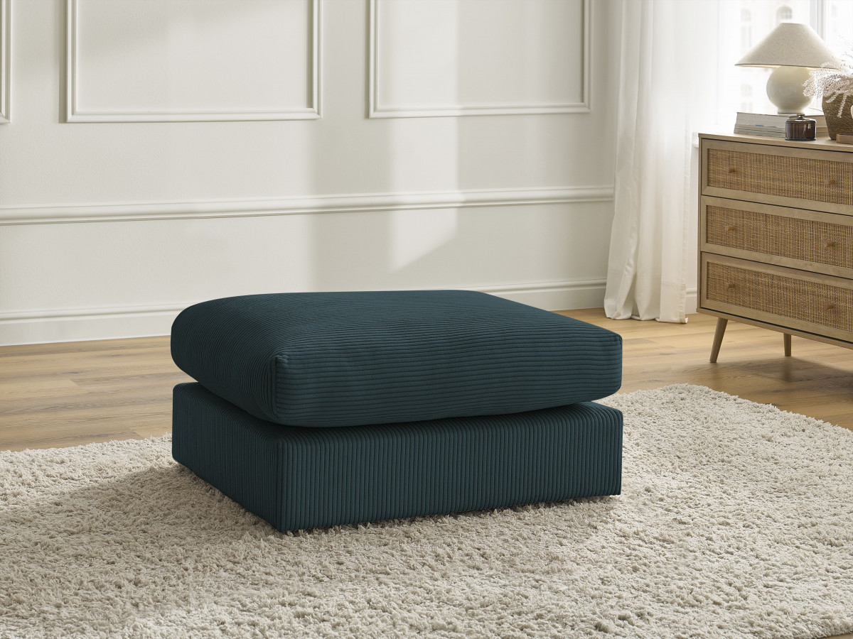 Bobochic Paris Pouf Cordsamt Dunkelblau