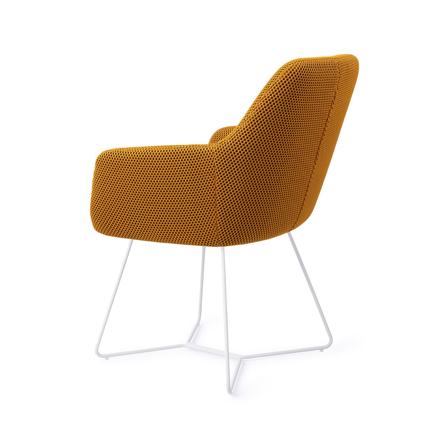 Jesper Home Esszimmerstuhl Hiroo Groovy-Garam Beehive Weiß