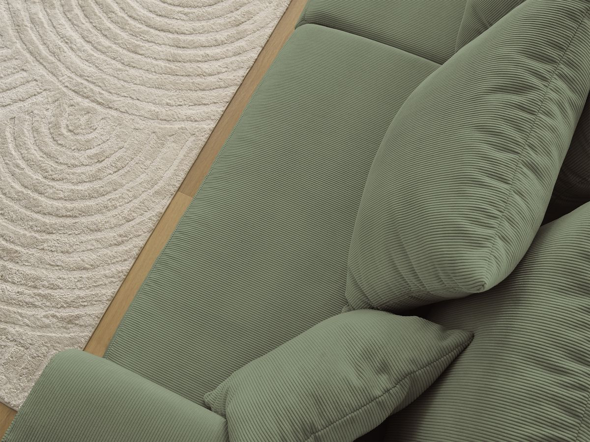 Bobochic Sidonie Sofa 2-Sitzer Cordsamt Grün
