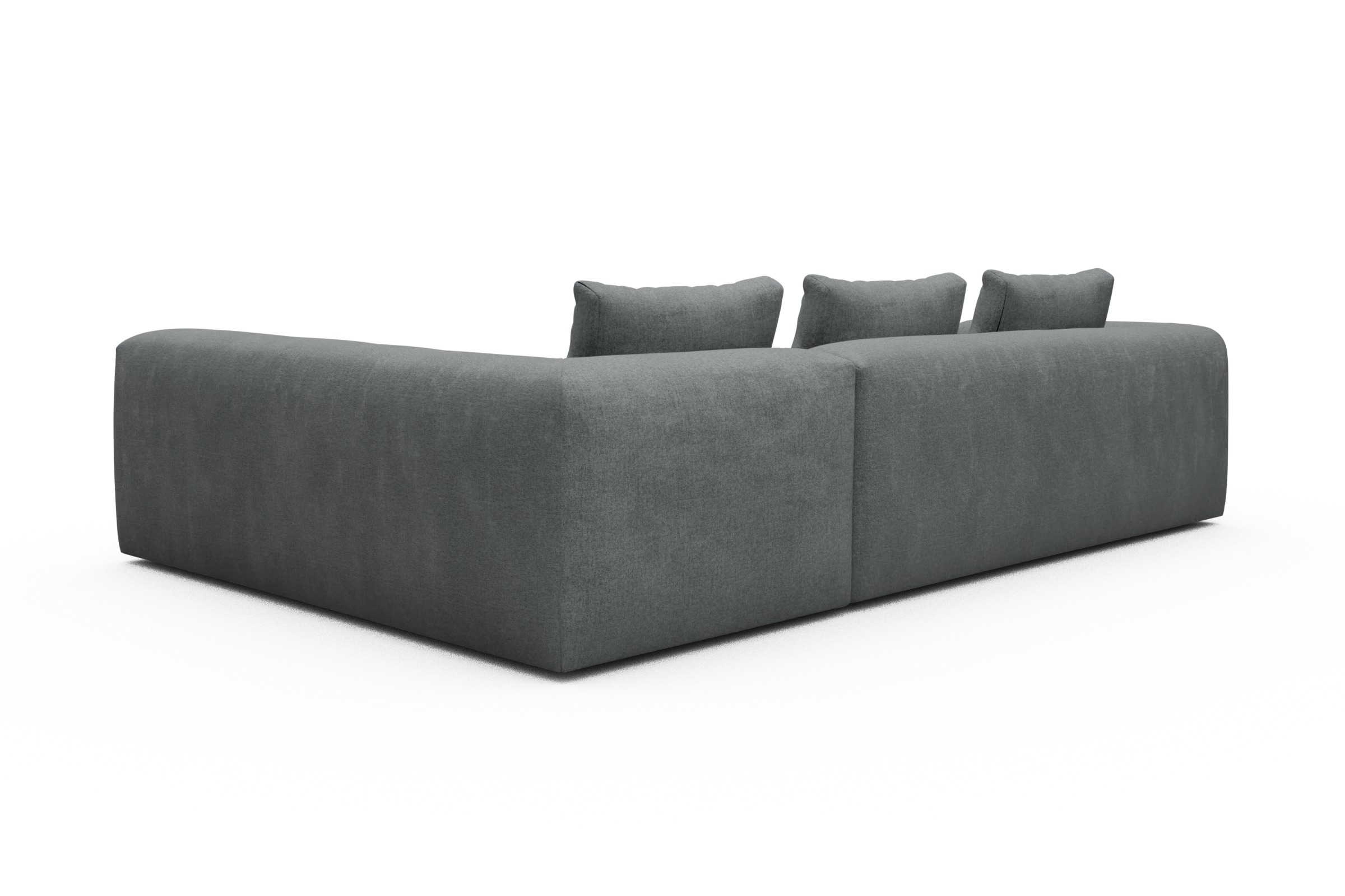 Ecksofa Fred 2x 2,5-Sitzer rechts offen Casone-Gravel-Grey