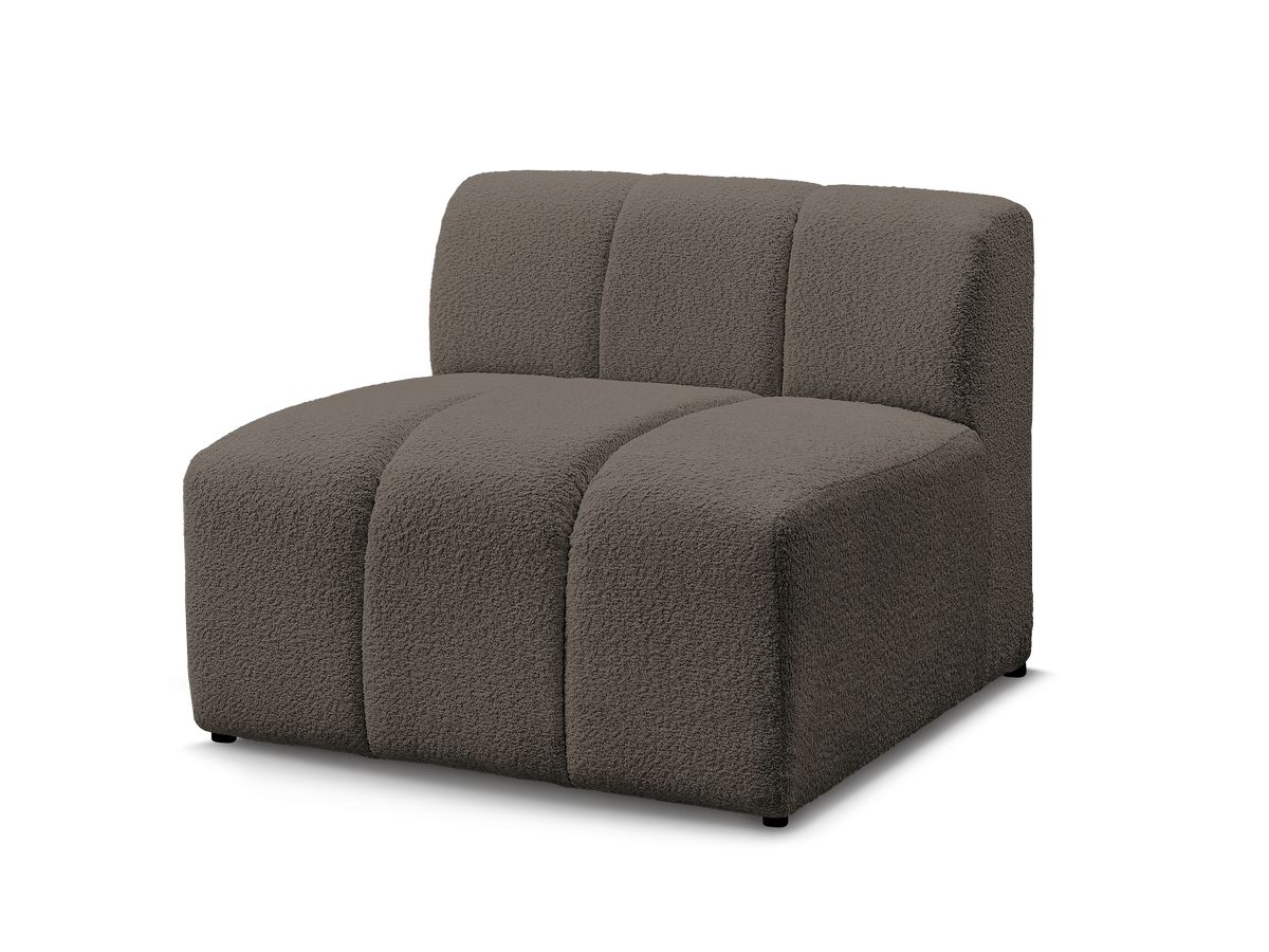 Bobochic Annecy Sofamodul 1-Sitzer Bouclé-Stoff Braun