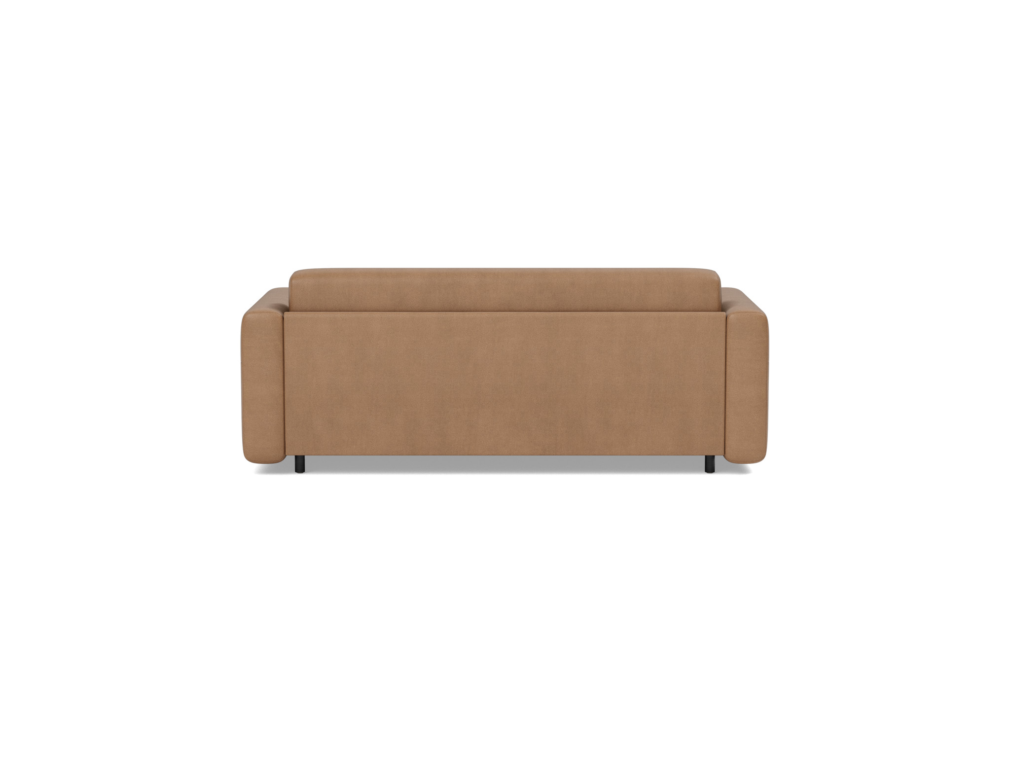 Schlafsofa Killian mit Taschenfederkernmatratze 140 Lederoptik Faunal 551-Brown