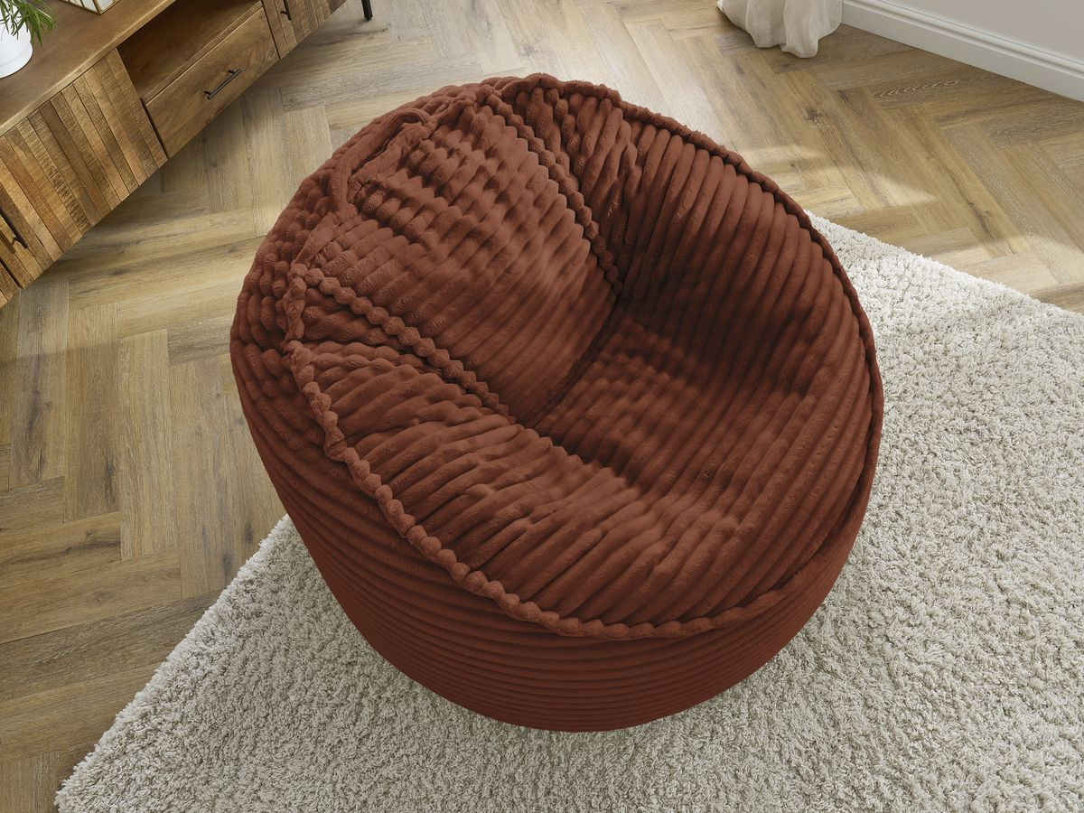 Bobochic Socrate Pouf Breitcord weich Orange