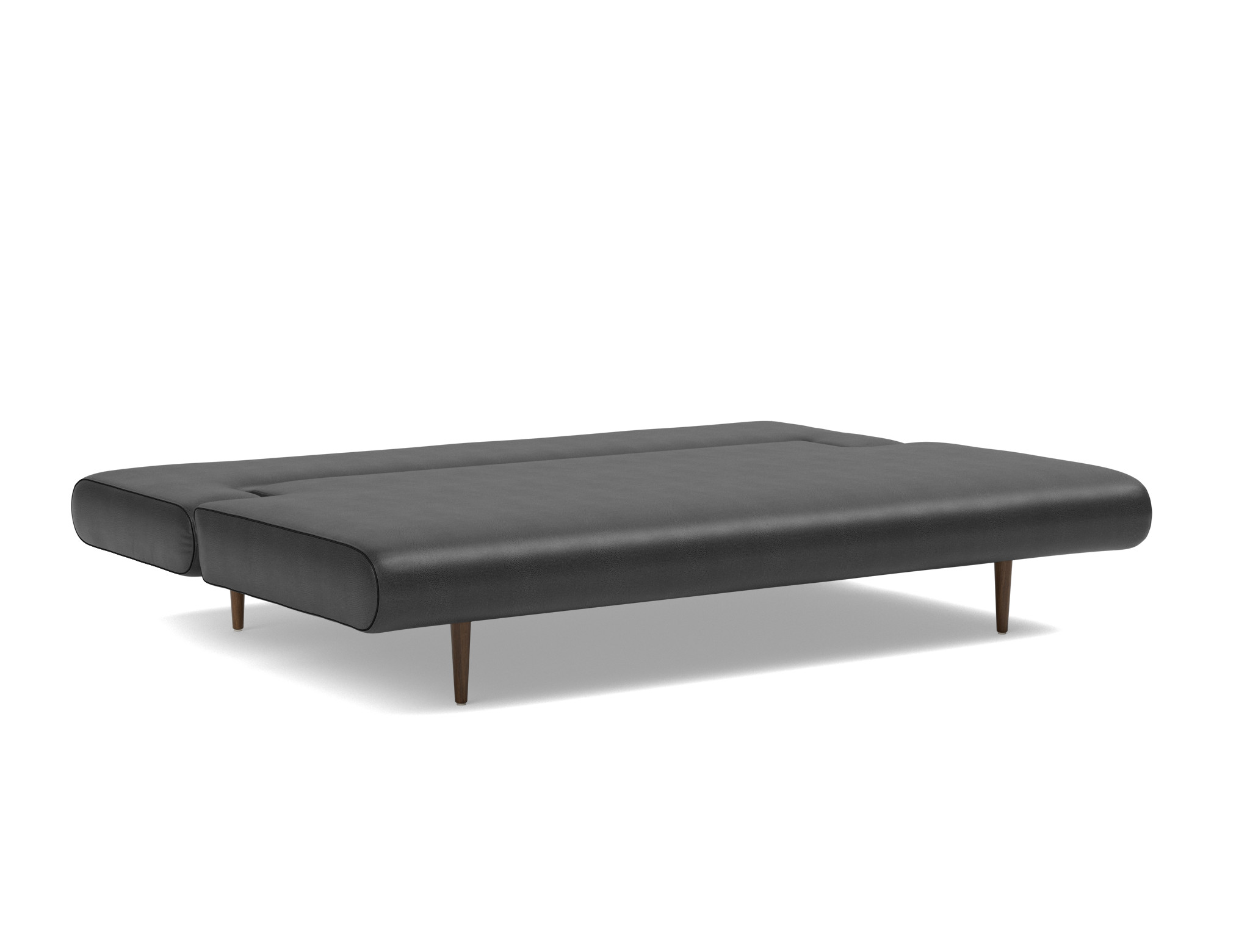 Schlafsofa Unfurl Lounger Lederoptik Faunal 550-Black