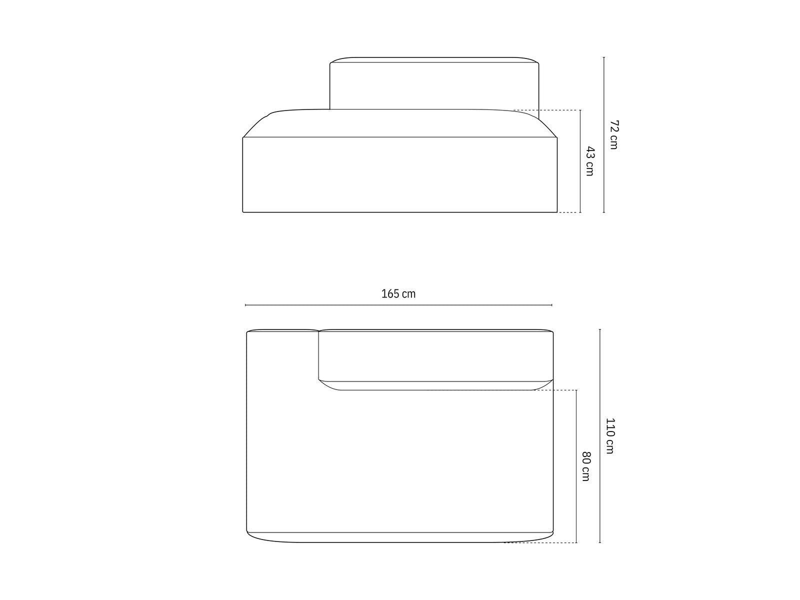 Micadoni Modul Nuria 3-Sitzer Samt Paris Beige Rechts