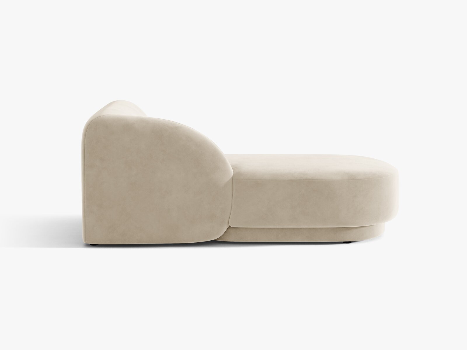 Micadoni Modul Miley 2-Sitzer Samt Bluvel Dunkelbeige Links