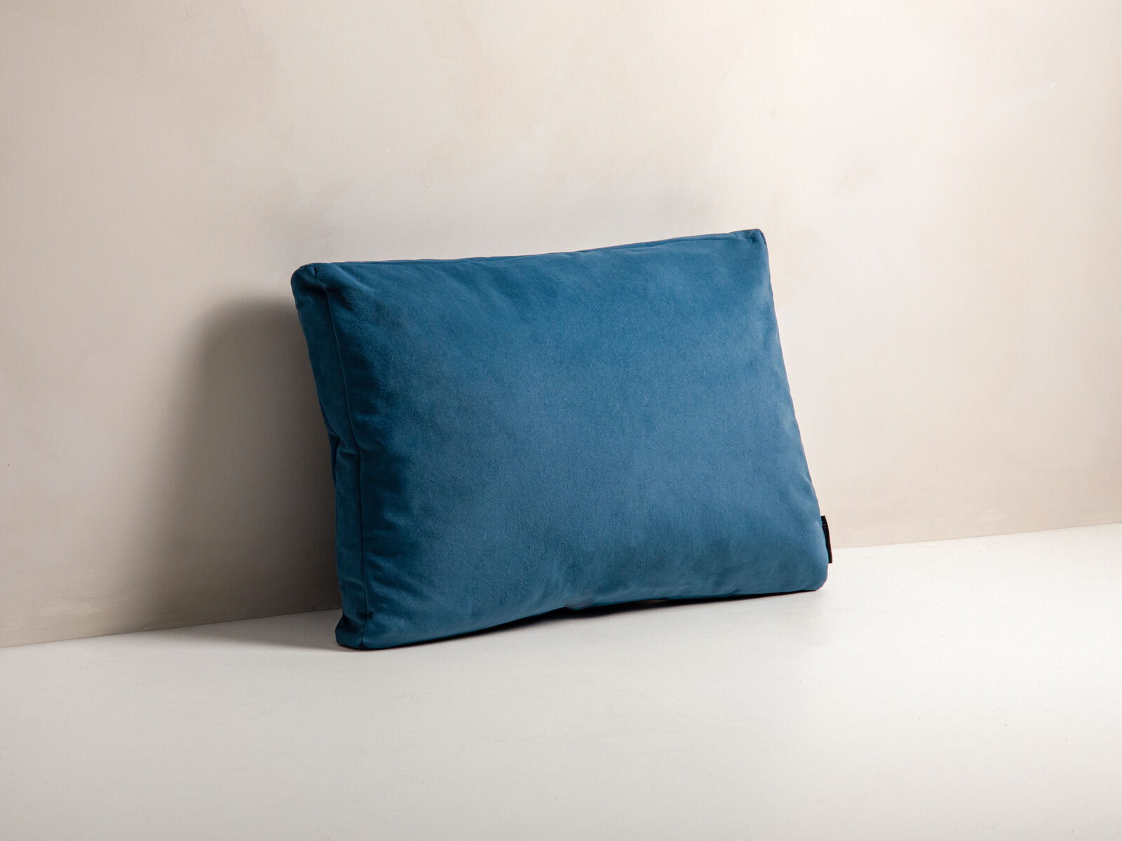Micadoni Kissen Stripy Samt Blau
