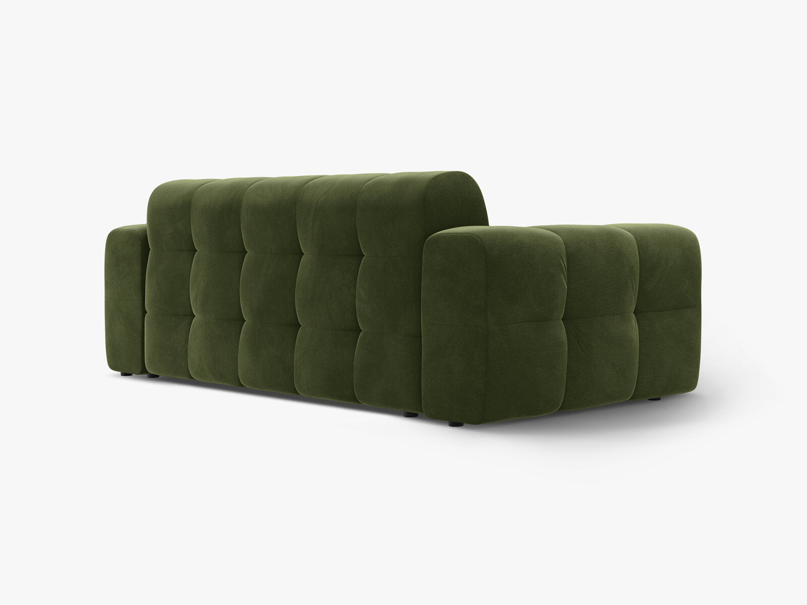 Micadoni Sofa Kendal 3-Sitzer Samt Armeegrün