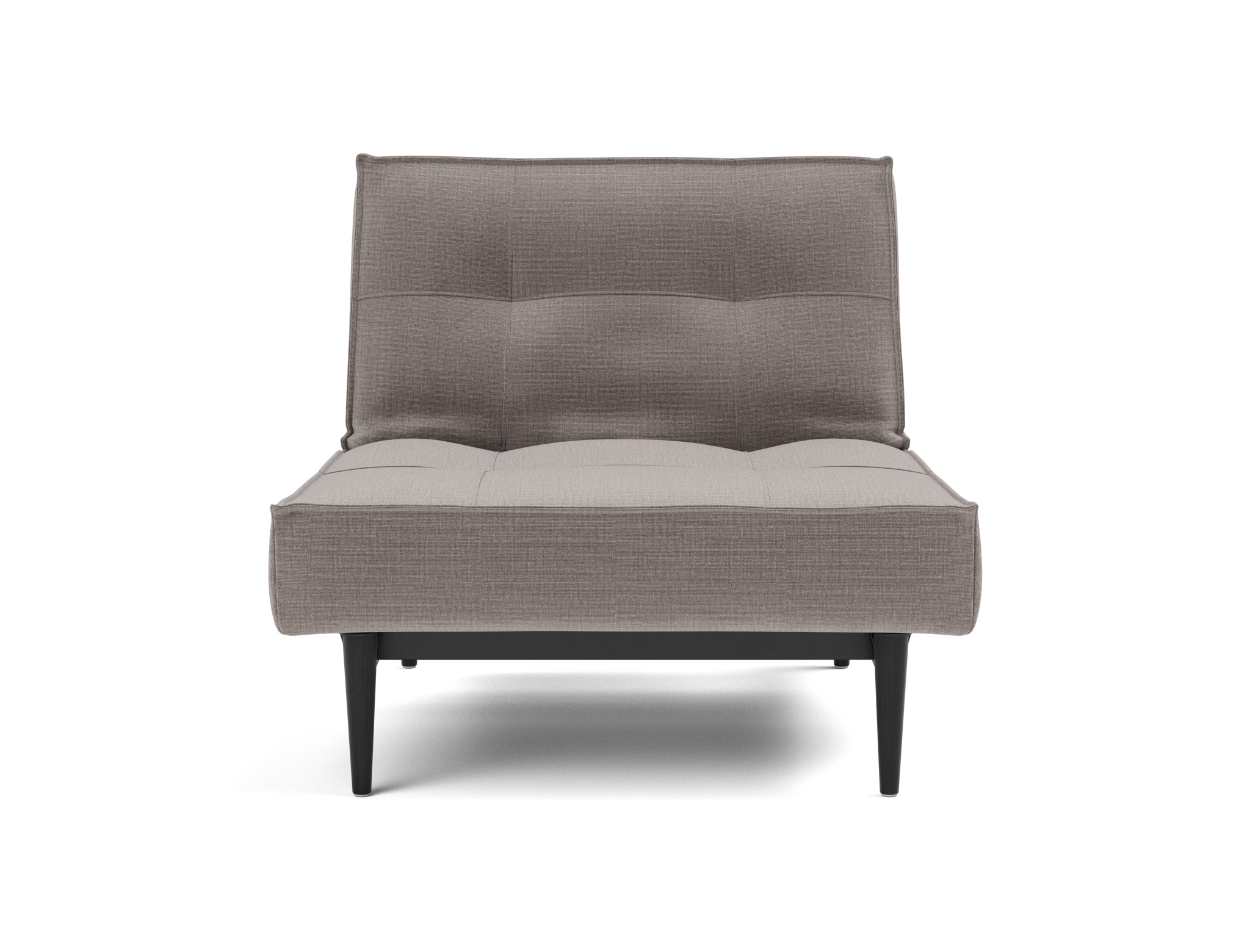 Sessel Splitback Chenille Esina 418-Truffle Beine Styletto Eiche schwarz