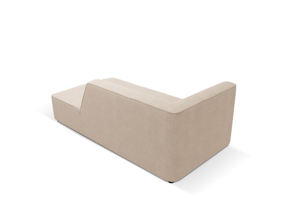 Cosmopolitan Design Chaiselongue Siena Strukturierter Stoff Ottawa Beige Rechts