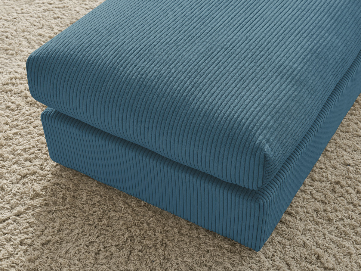 Bobochic Paris Pouf Cordsamt Hellblau