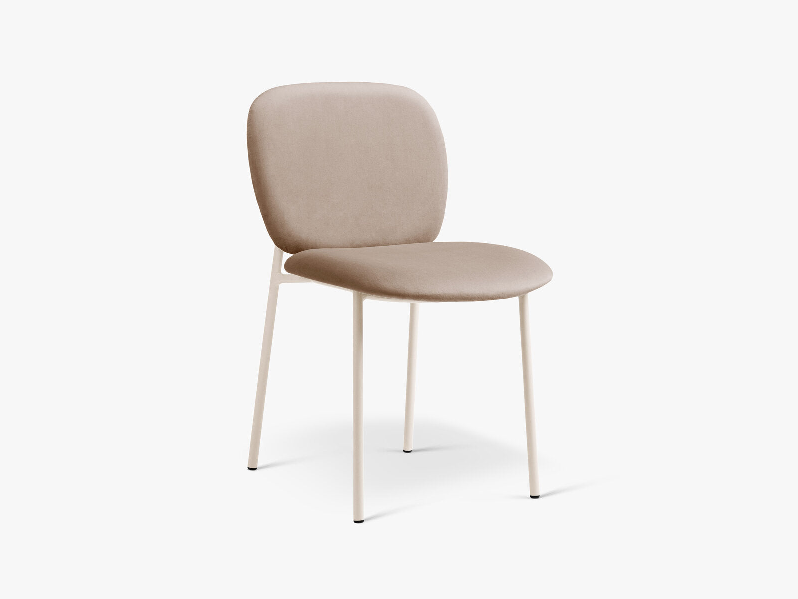 Micadoni Stuhl Caroline Samt Magic Velvet Mandelbeige Creme