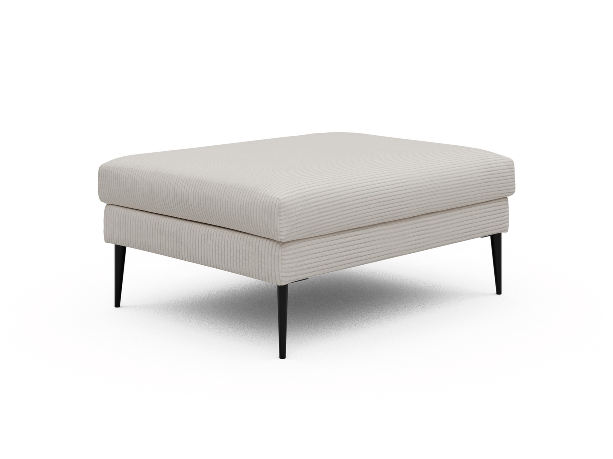 Skandi Home Ottomane Paul Corduroy-Ivory moebelfaktor