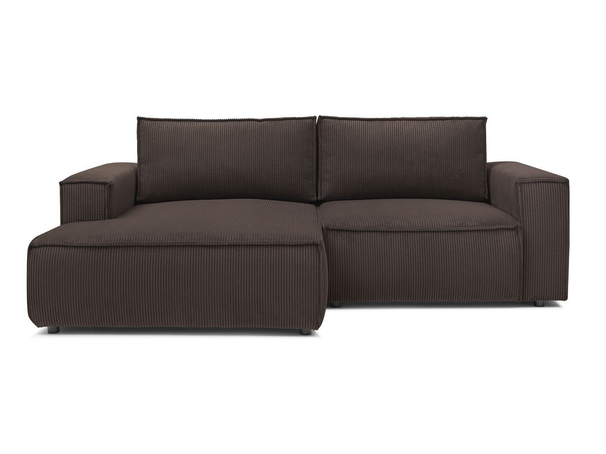 Bobochic Nihad Ecksofa Cordsamt Braun Ecke links