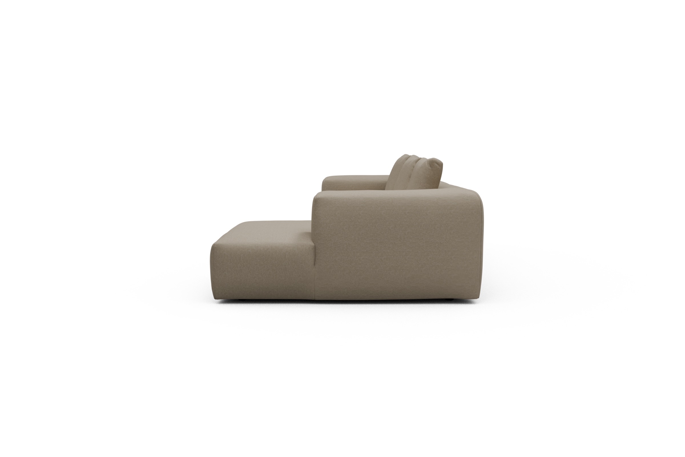 Ecksofa Fred Chaiselongue rechts mit 2,5-Sitzer Satya-Natural