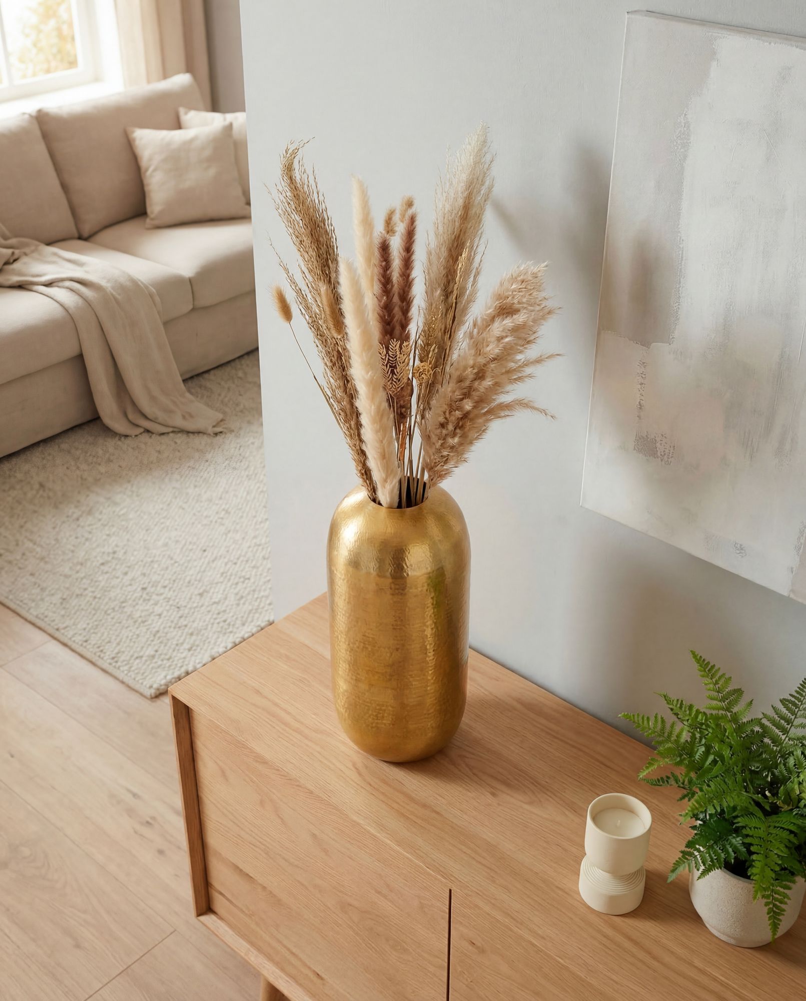Bodenvase Revsnes Aluminium Gold Ø 20 cm