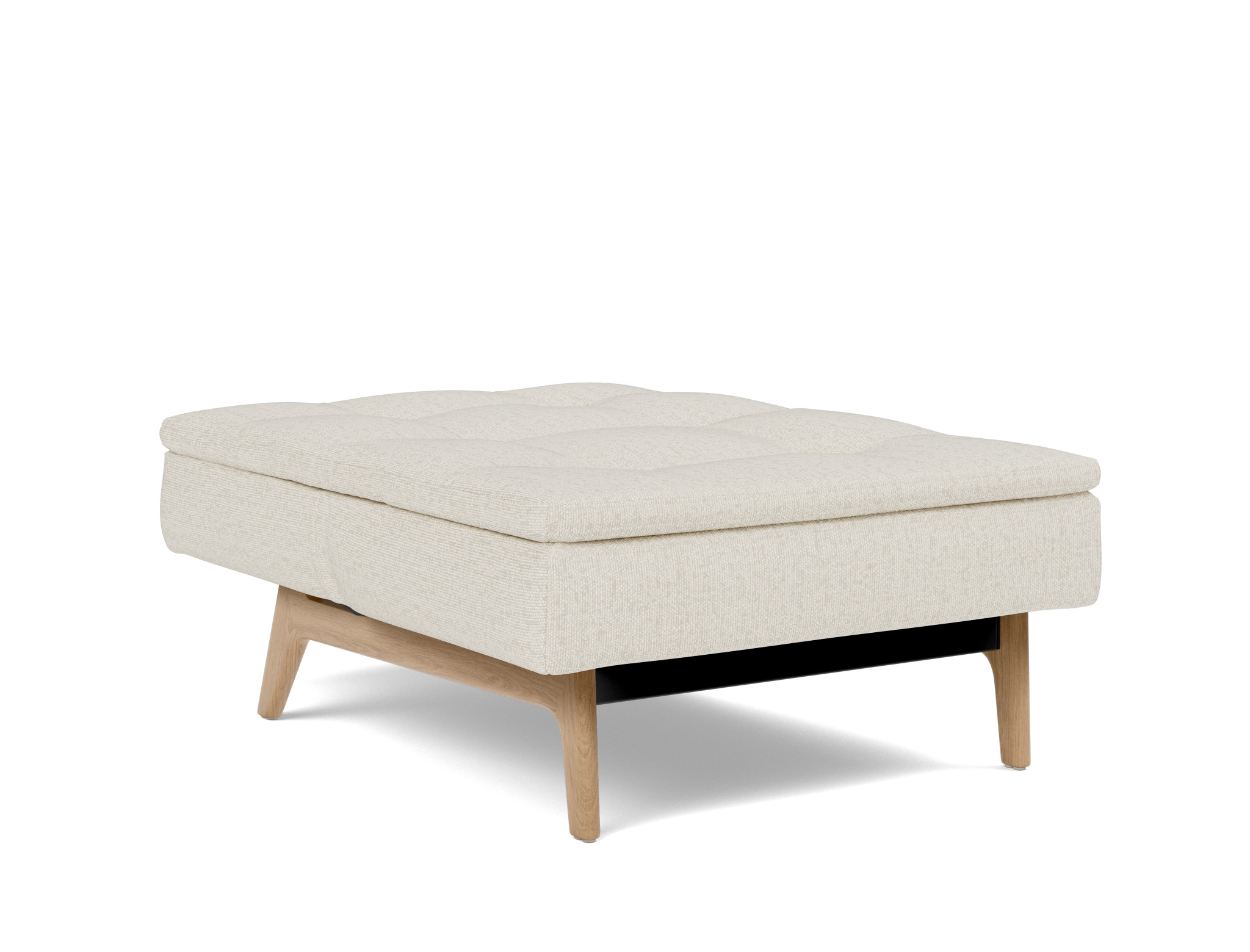 Sessel Dublexo Boucle Skandi 531-Off-White Beine Eiche