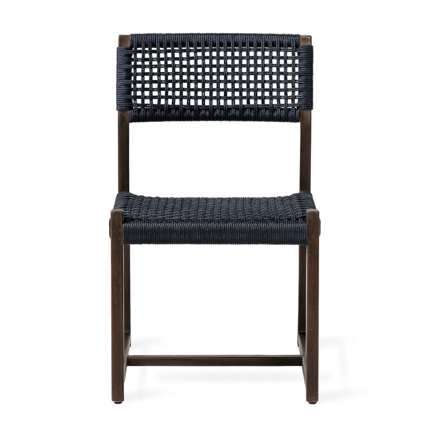 Jesper Home Outdoor-Stuhl Kuwana Indigo-Weave Gestell Espresso moebelfaktor