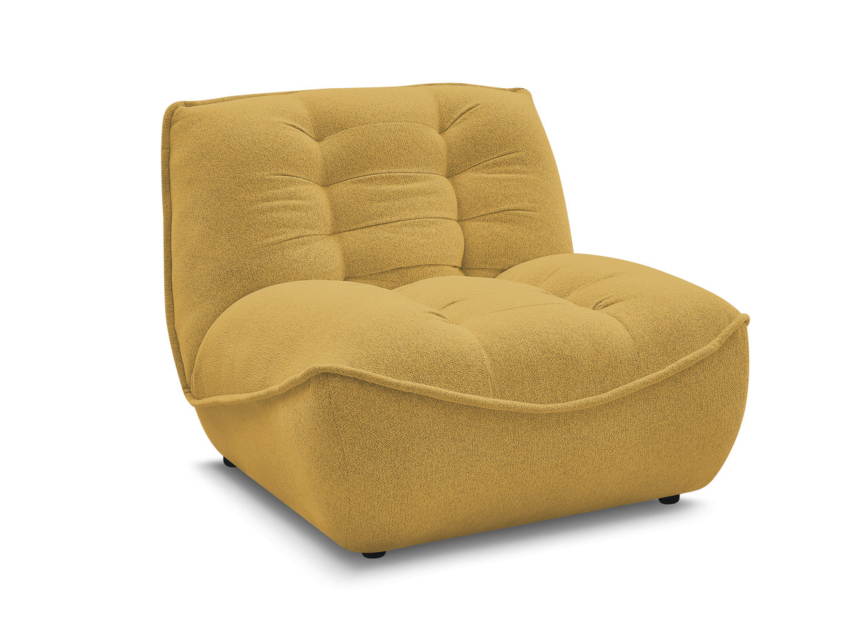 Bobochic Serena Sofamodul 1-Sitzer Melange-Stoff Gelb