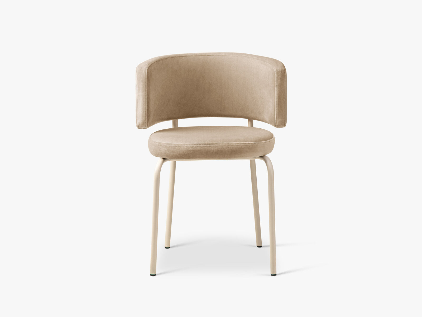 Micadoni Stuhl Dora Samt Magic Velvet Mandelbeige Creme