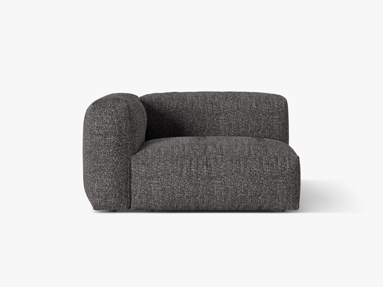 Micadoni Eckmodul Martina 1-Sitzer Links Boucle Monet Anthrazit
