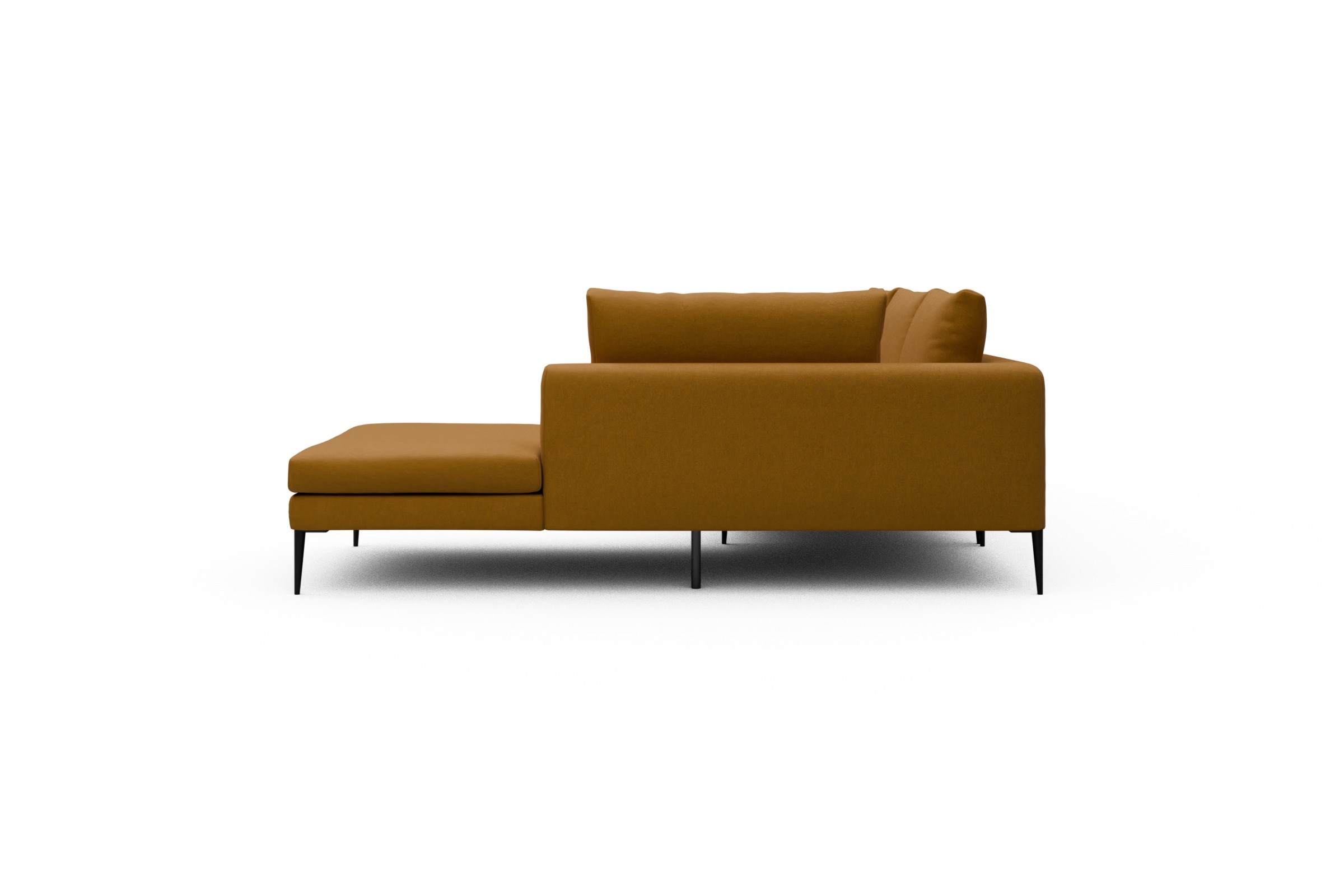 Ecksofa Paul Relax-Ecke links mit 3-Sitzer Satya-Ocre