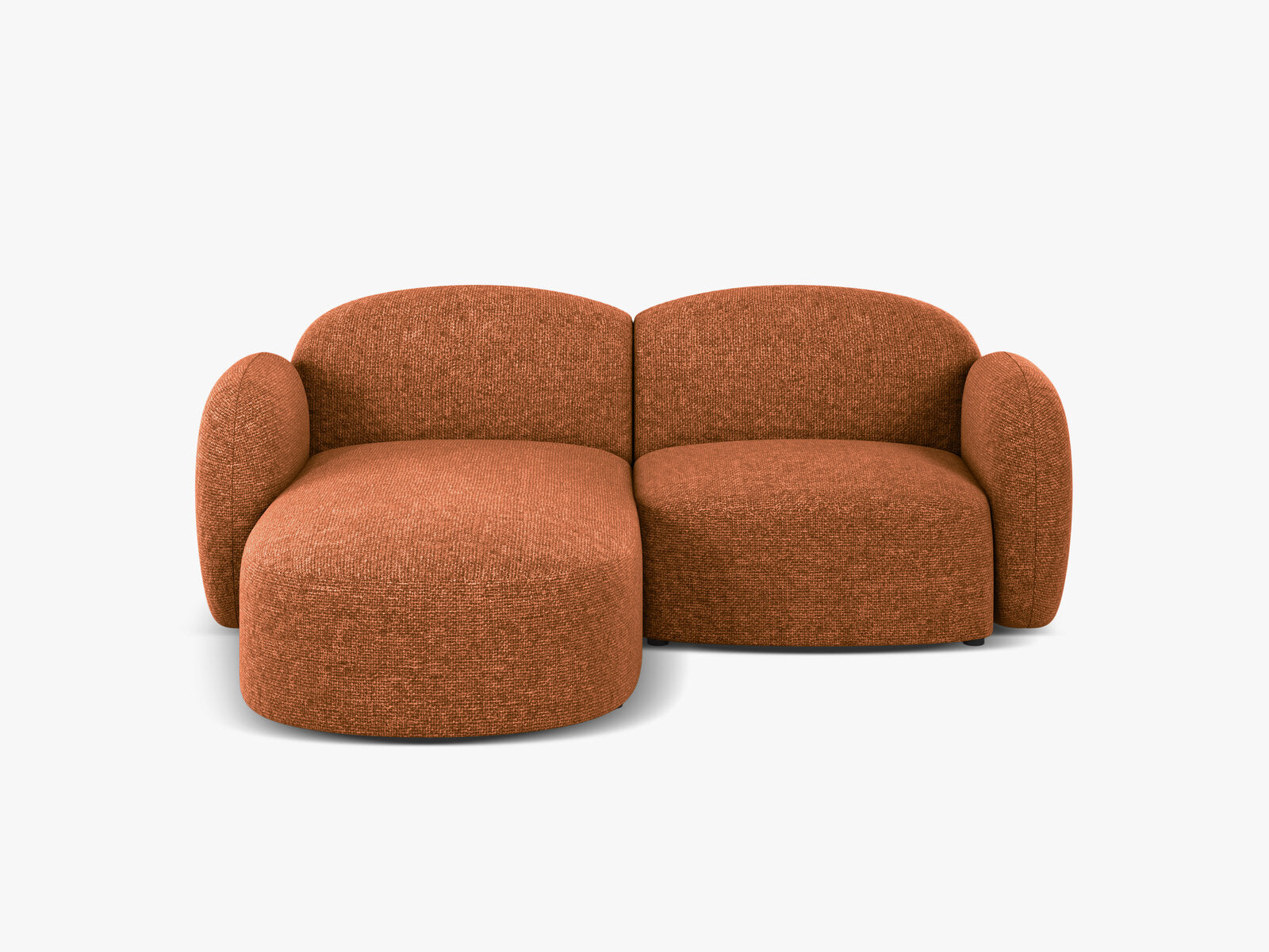 Micadoni Ecksofa Blair 3-Sitzer Links Chenille Eden Ziegel