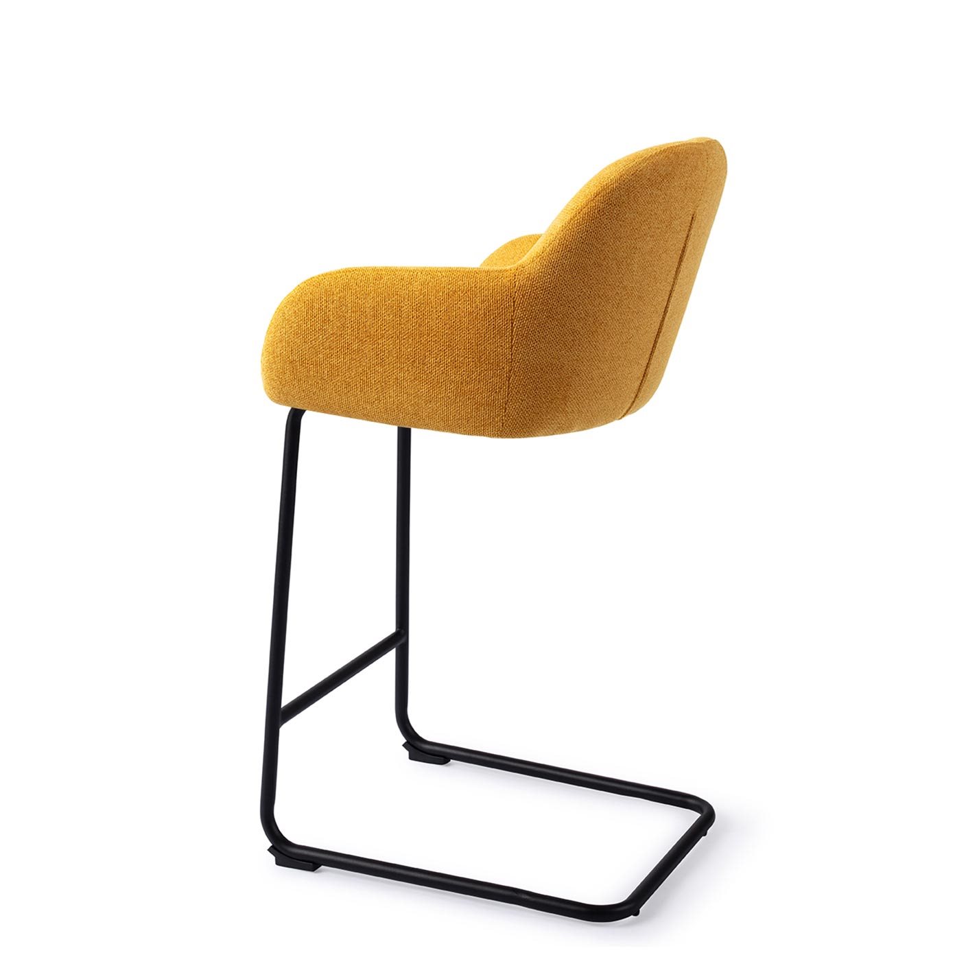Jesper Home Barhocker Kushi Sweet-Corn Arch Schwarz Barhöhe (75cm)