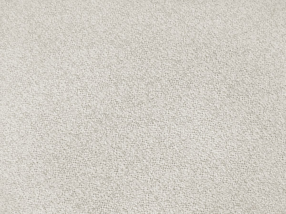 Bobochic Voltaire Sofa 4-Sitzer mit Pouf 280 × 124 cm Melange-Stoff Weiß