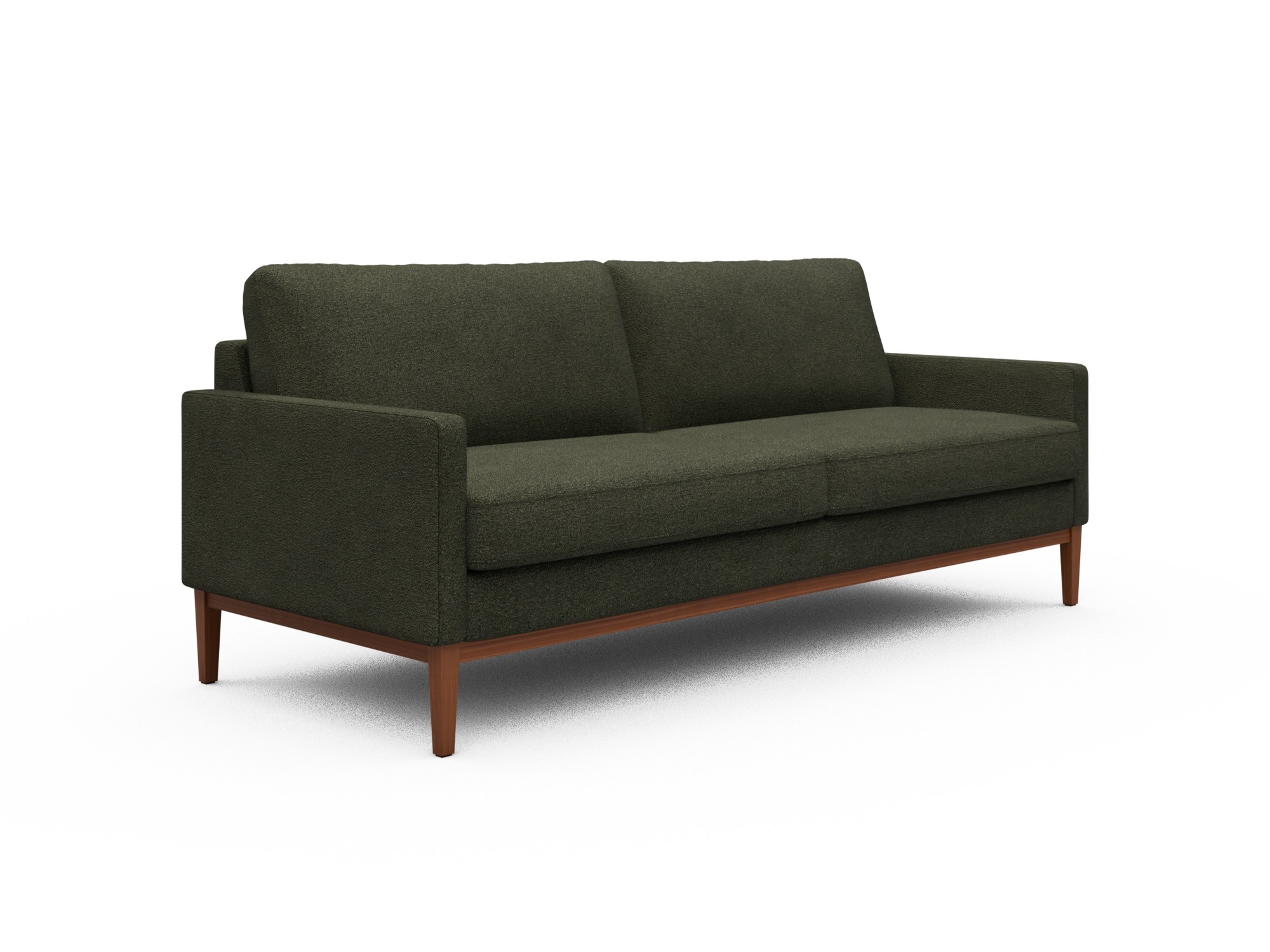 Skandi Home Sofa Bodo 3-Sitzer Boucle-Forest-Green moebelfaktor