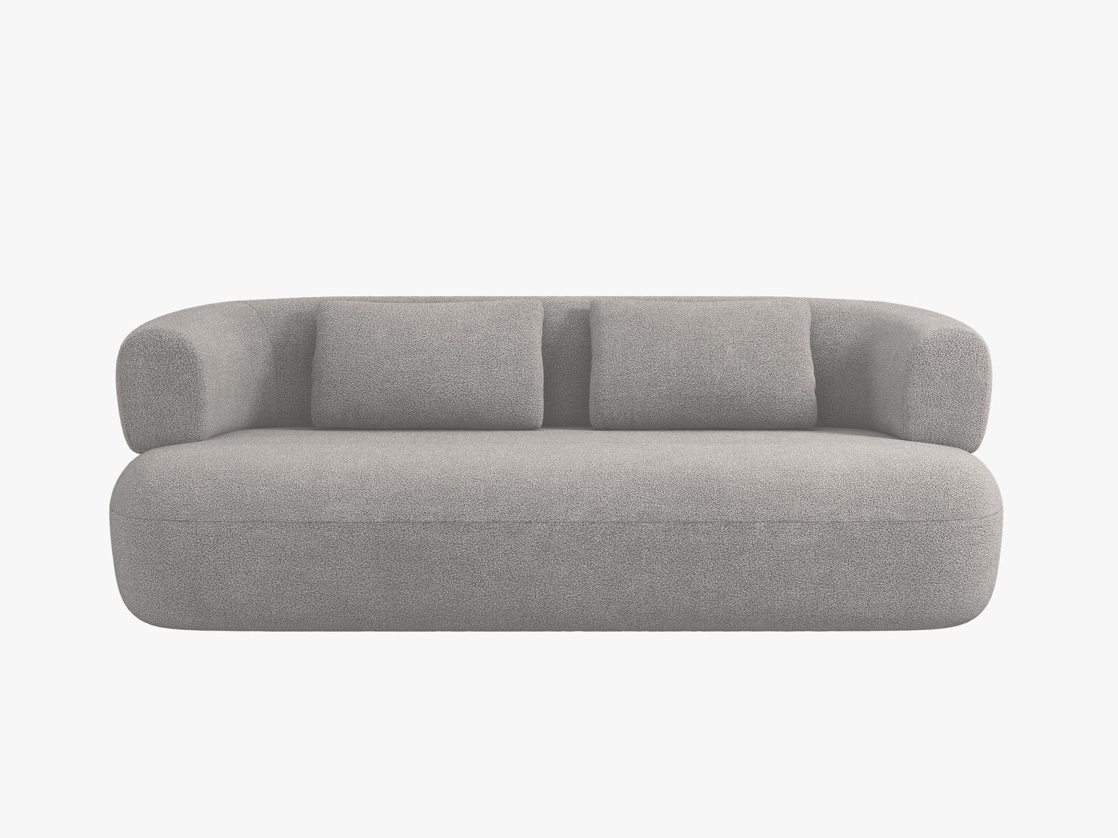 Micadoni Sofa Jenny 2-Sitzer Boucle Now or Never Hellgrau