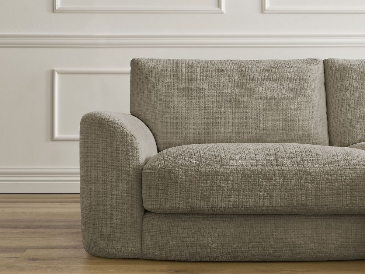 Bobochic Leonore Sofa 3-Sitzer Strukturstoff Taupe